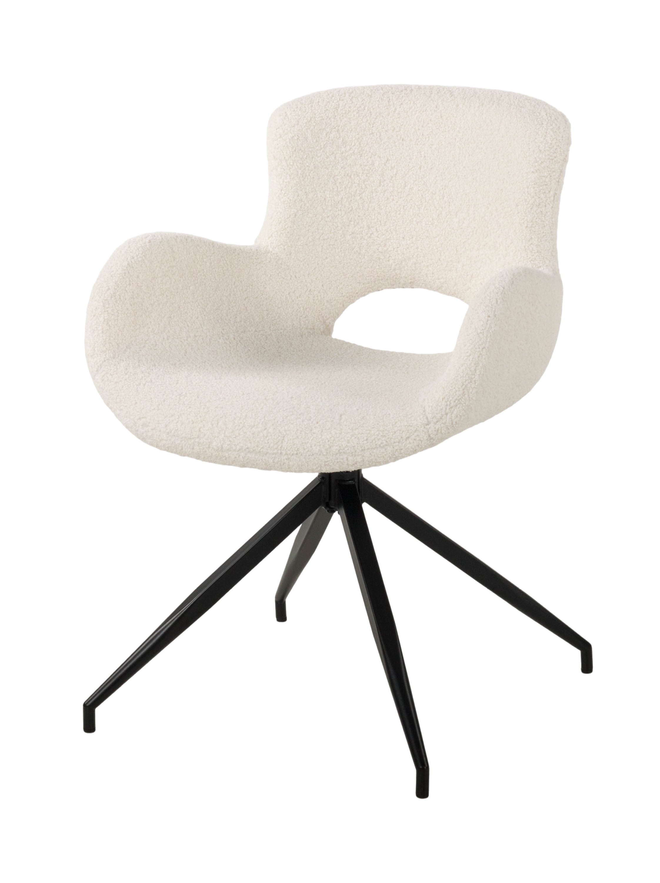 Duo Collection Polsterstuhl Esszimmerstuhl Stella (2er Set), Bouclé cremefa günstig online kaufen