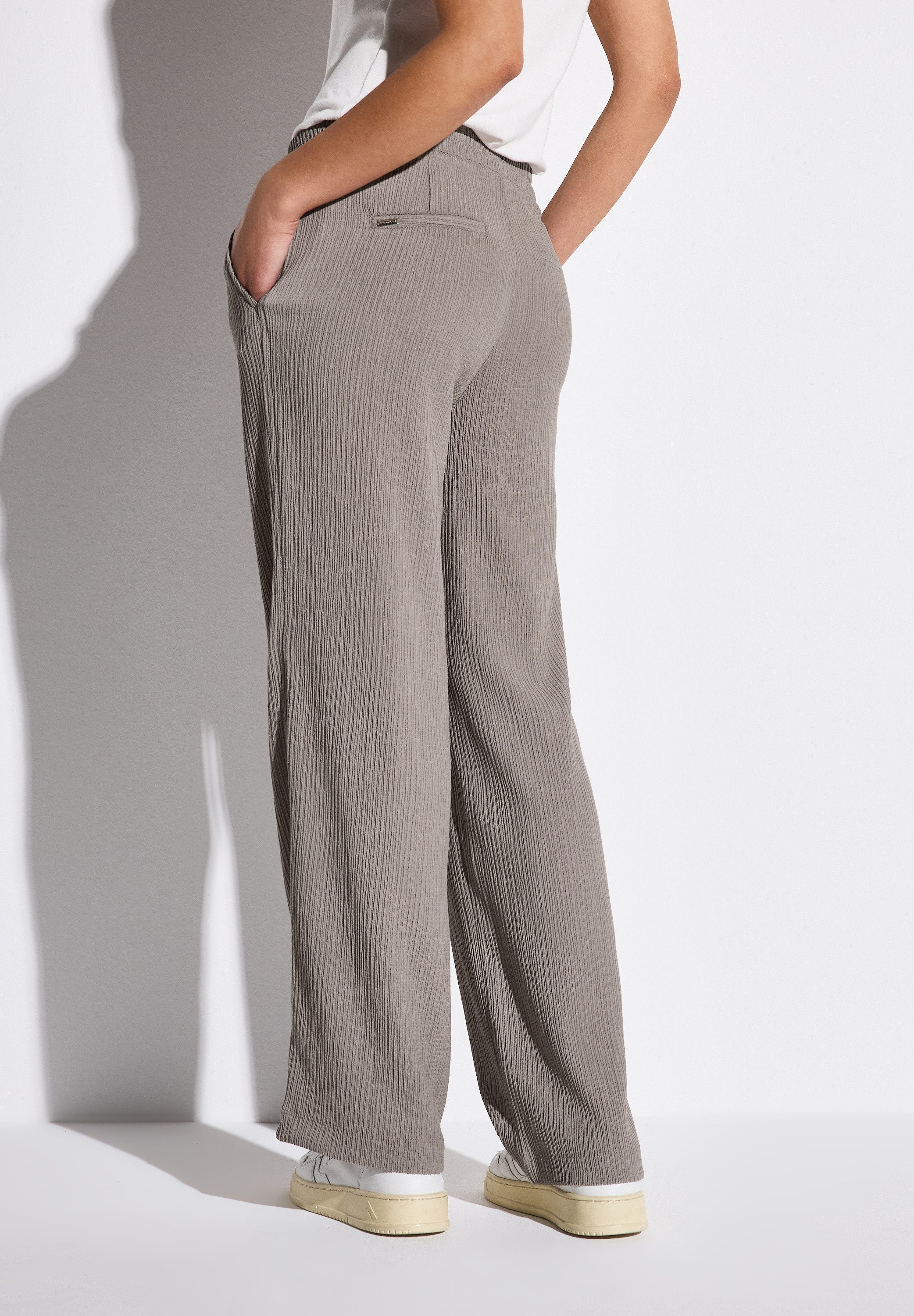 STREET ONE Stoffhose Sommerhose mit Struktur günstig online kaufen