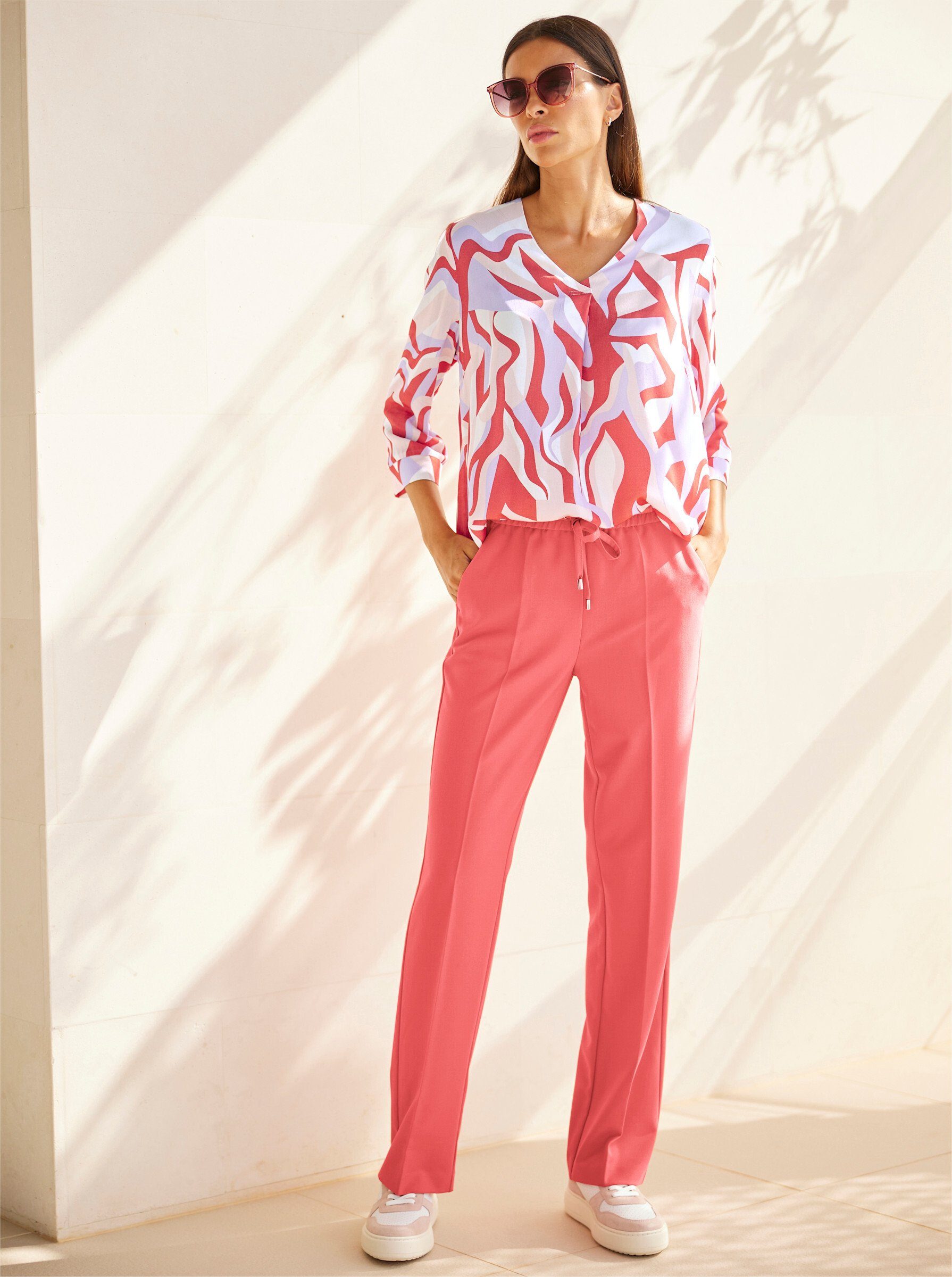 heine Klassische Bluse Druckbluse .