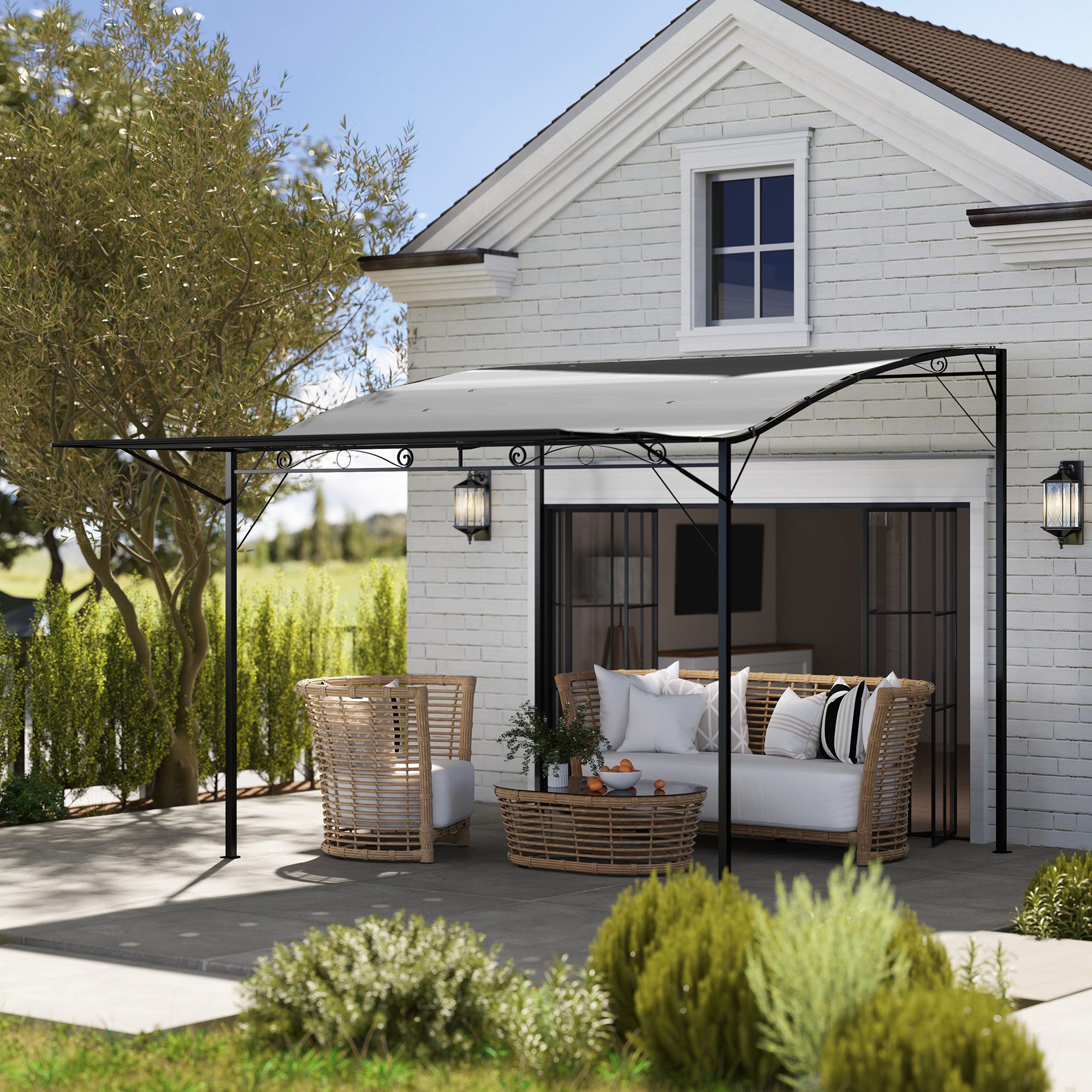 Pavillon mit verstellbares Dach