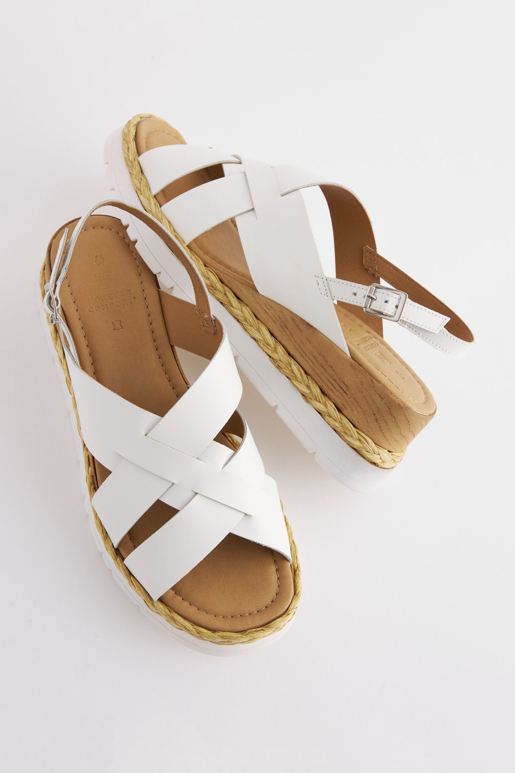 Next Forever Comfort® Keilabsatzschuhe mit X-Riemen Keilsandalette (1-tlg)