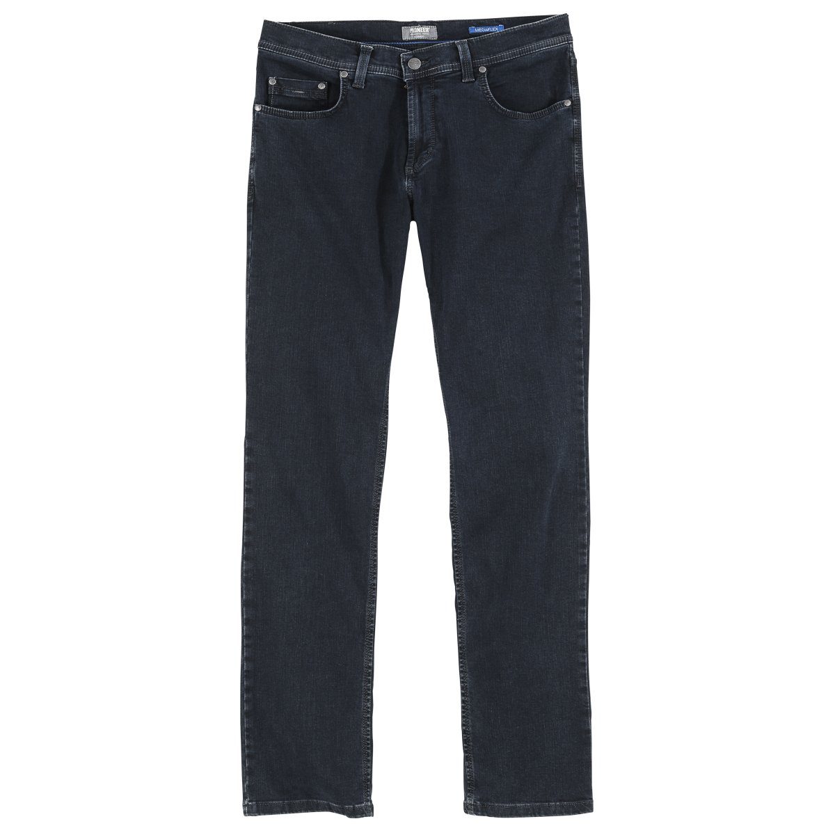 Pionier Bequeme Jeans Übergrößen Jeans Pioneer rinse Megaflex black Rando blue