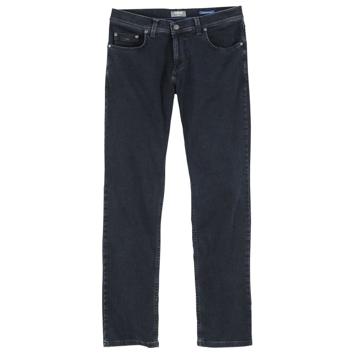 Pionier Bequeme Jeans Übergrößen Jeans Megaflex Rando blue black rinse Pioneer