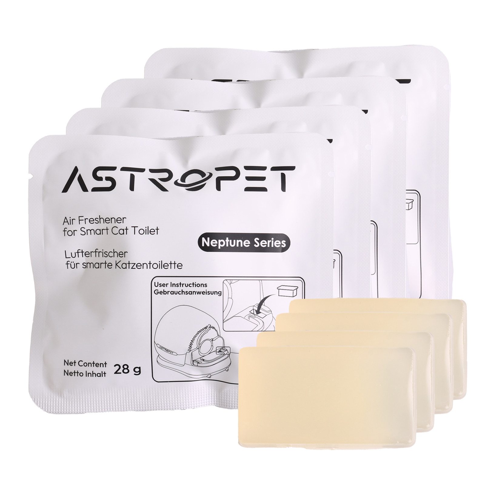 AstroPet Katzentoilette Lufterfrischer Neptune Series, 4 Stück
