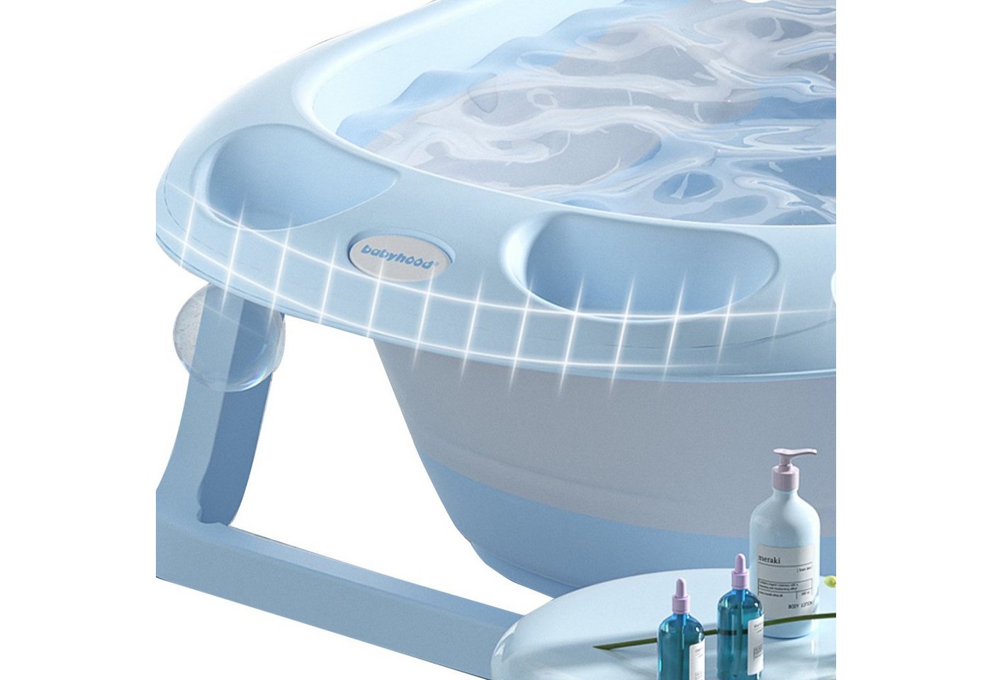 Thumbnail - IKIDO Babybadewanne Faltbare Badewanne für Kinder, (Tragbare Badewanne für Dusche, Kinder Summer Schwimmbad), Bisphenol ...