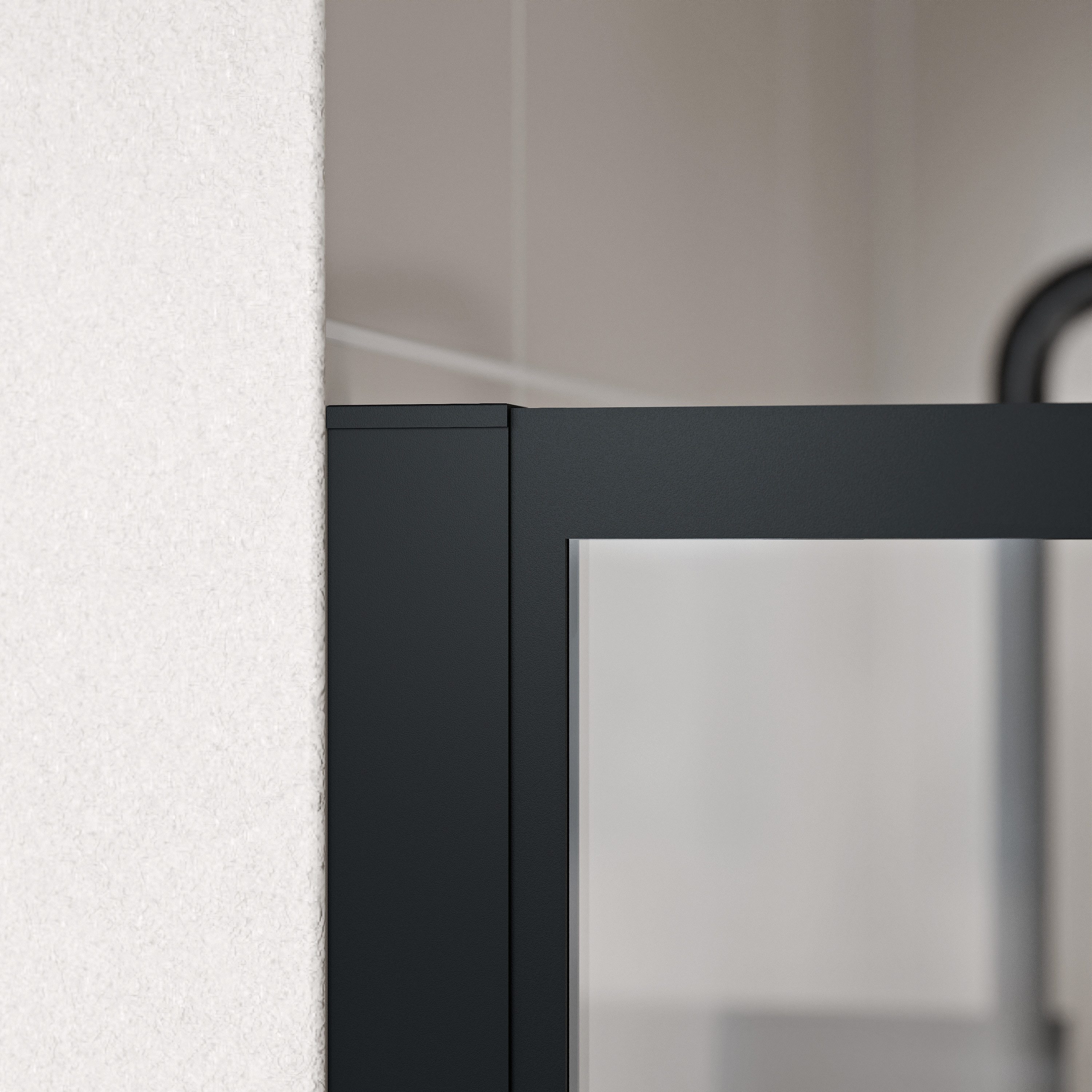 Bernstein Walk-in-Dusche FRAME, Einscheibensicherheitsglas (ESG), (1 tlg), Vollgerahmt, Klarglas, 8 mm, Höhe 200 cm