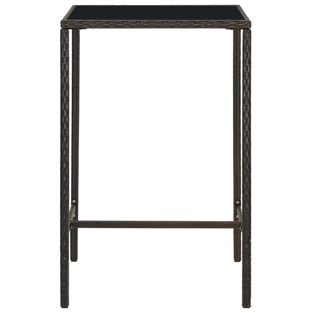 vidaXL Gartentisch Garten-Bartisch Braun 70x70x110 cm günstig online kaufen