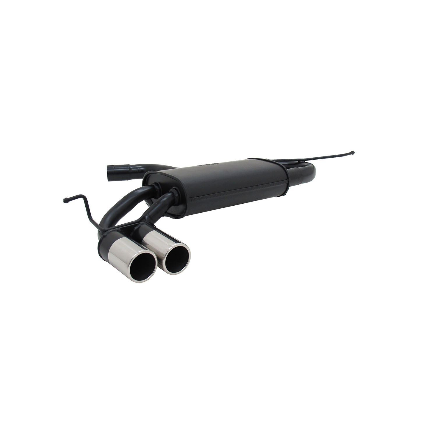 OMAC Auspuff-Flexrohr Novus Sportauspuff für VW Golf 5 / Golf 6 2x76mm mit ABE, (1-tlg), Leicht austauschbar - Doppelter Ausgang