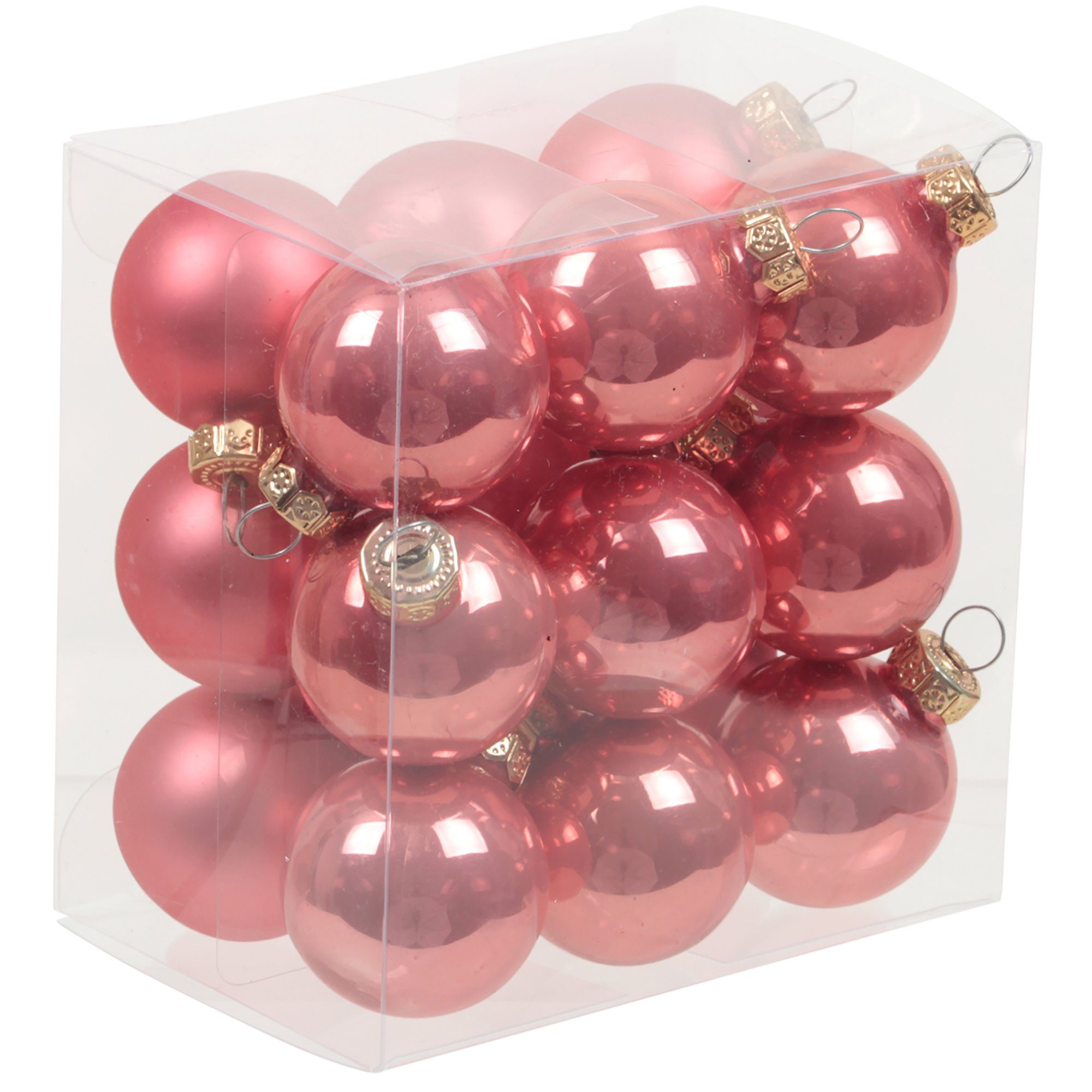 Weihnachtsbaumkugel Kamelia Baumschmuck, Baumkugeln Glas Ø Christbaumschmuck 2 cm cm/3 Stück aus - Kleine 18 - Annastore Christbaumkugeln,