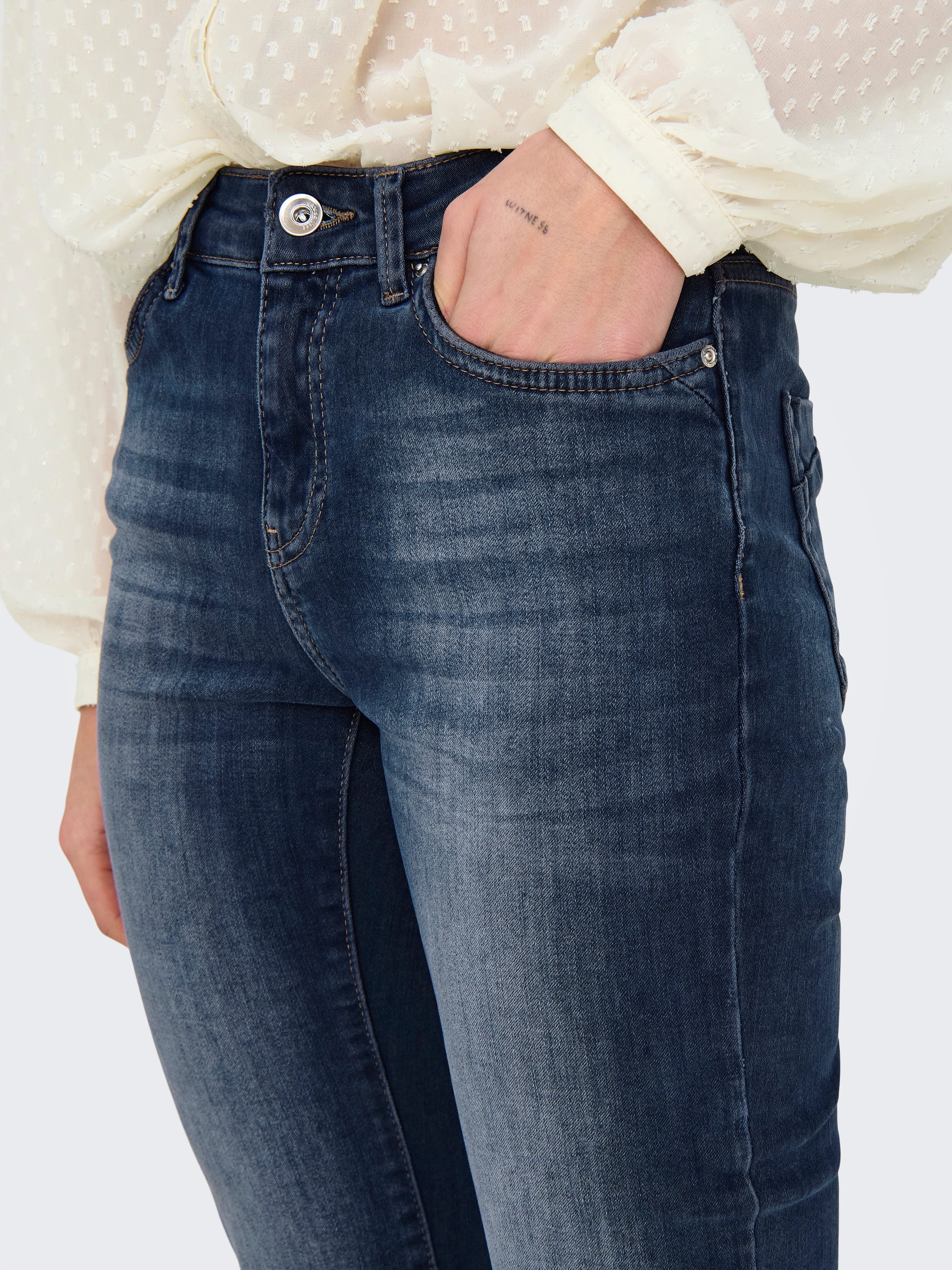 ONLY Bootcut-Jeans ONLBLUSH ICON COIN MID FL DNM CRO300NOOS