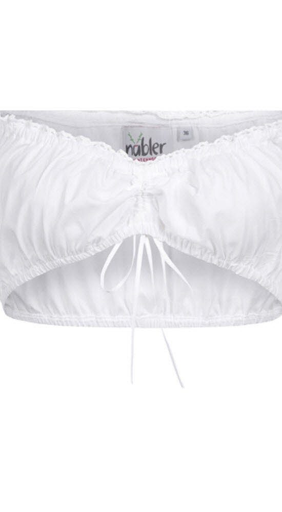 Nübler Dirndlbluse Dirndlbluse Carmen Annamirl in Weiß von Nübler günstig online kaufen