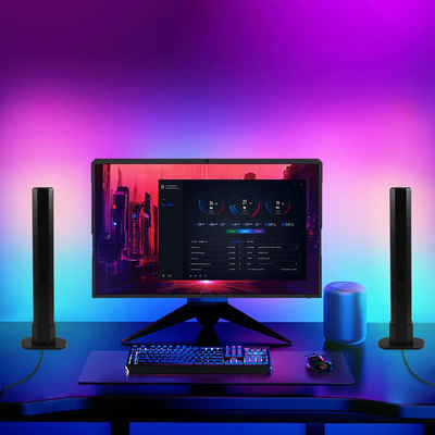 Rosnek LED Stripe Smart LED-Lightbar, TV-Hintergrundbeleuchtung, Gaming-Lampe, Music Sync,RGB Bluetooth App-Steuerung