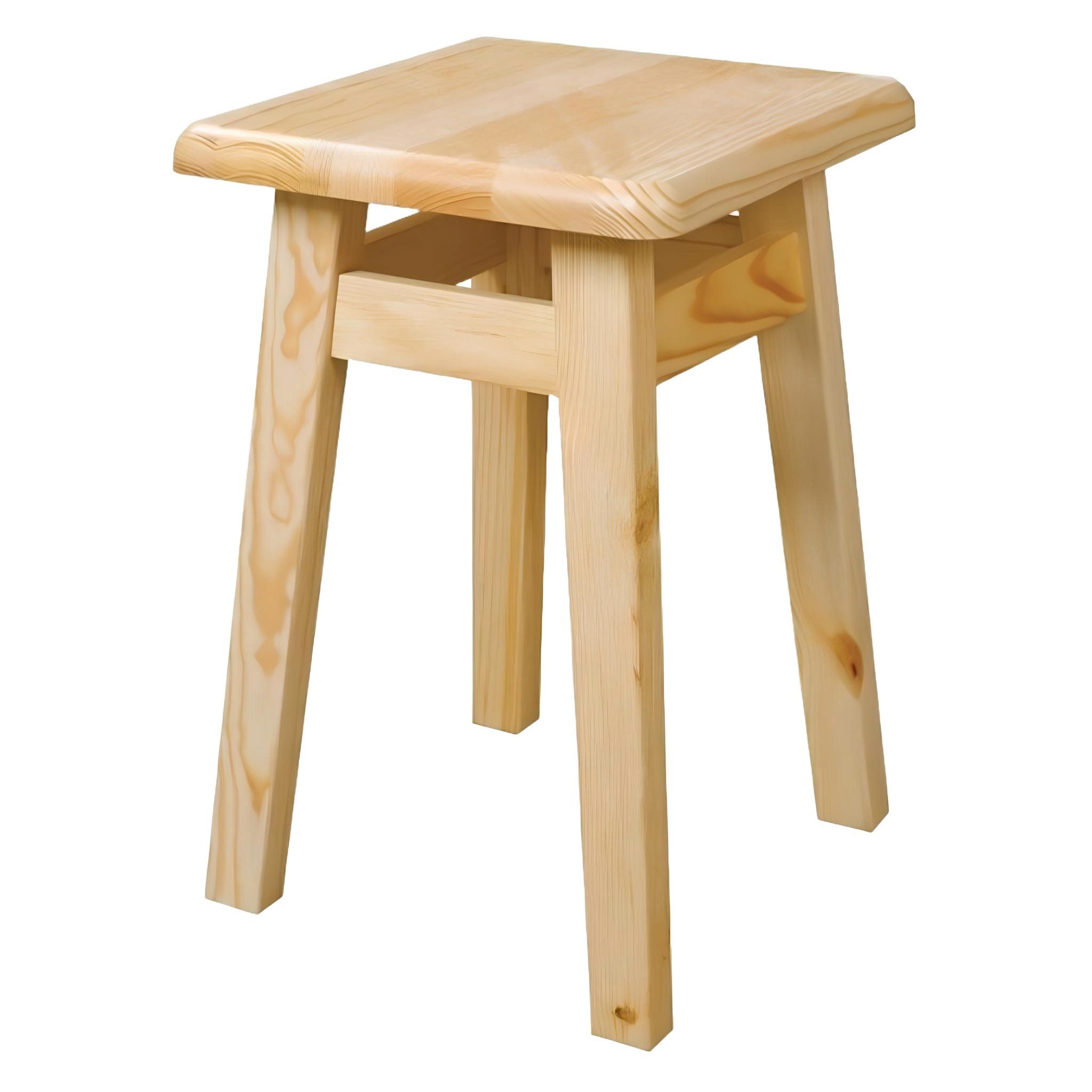 Sitzhocker Massiv Holz Hocker Beistelltisch natur Holz Holzhocker Esszimmerstuhl