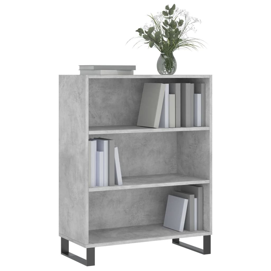 vidaXL Standregal Regalschrank Betongrau 69,5x32,5x90 cm günstig online kaufen