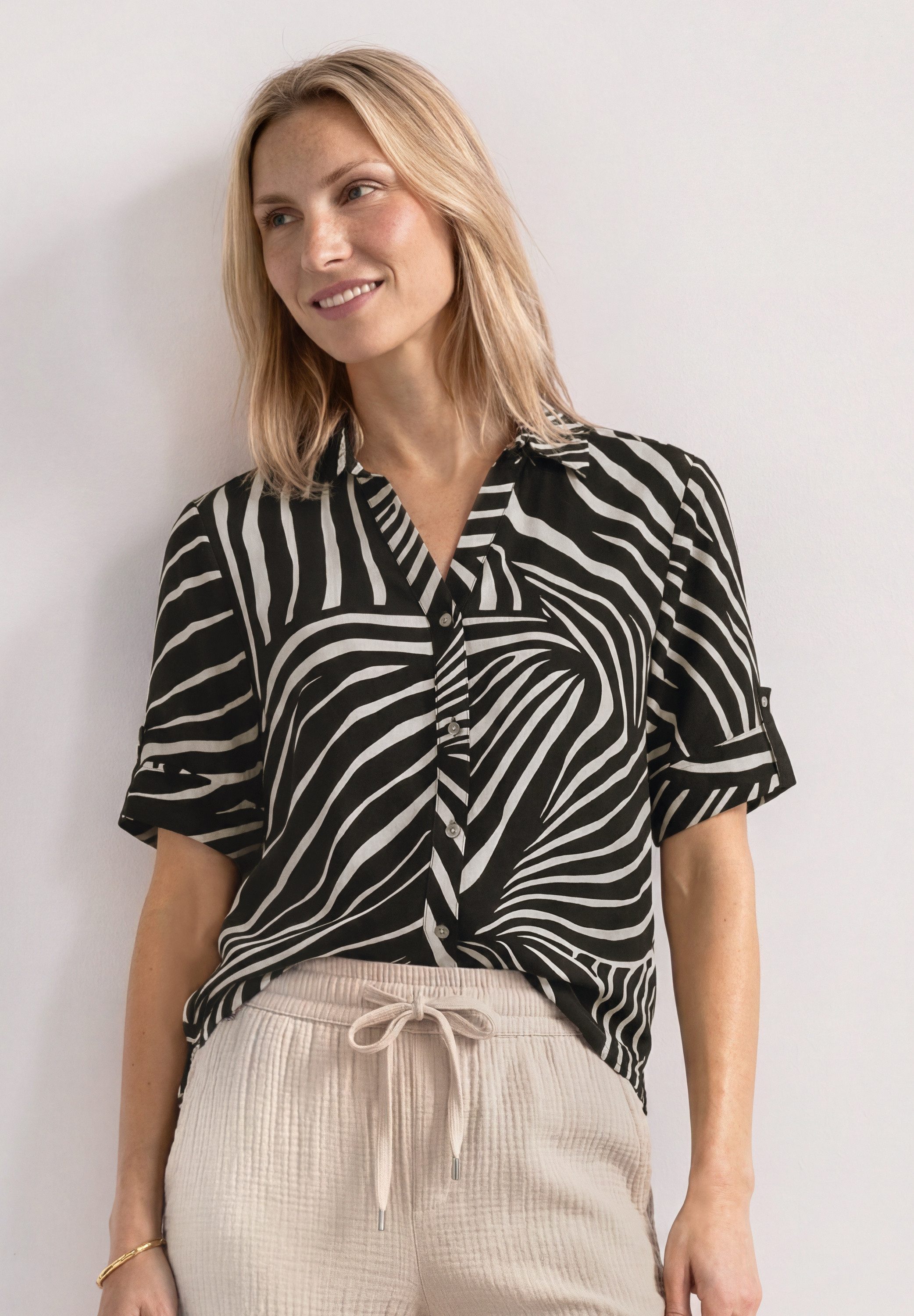 STREET ONE Hemdbluse aus softer Viskose