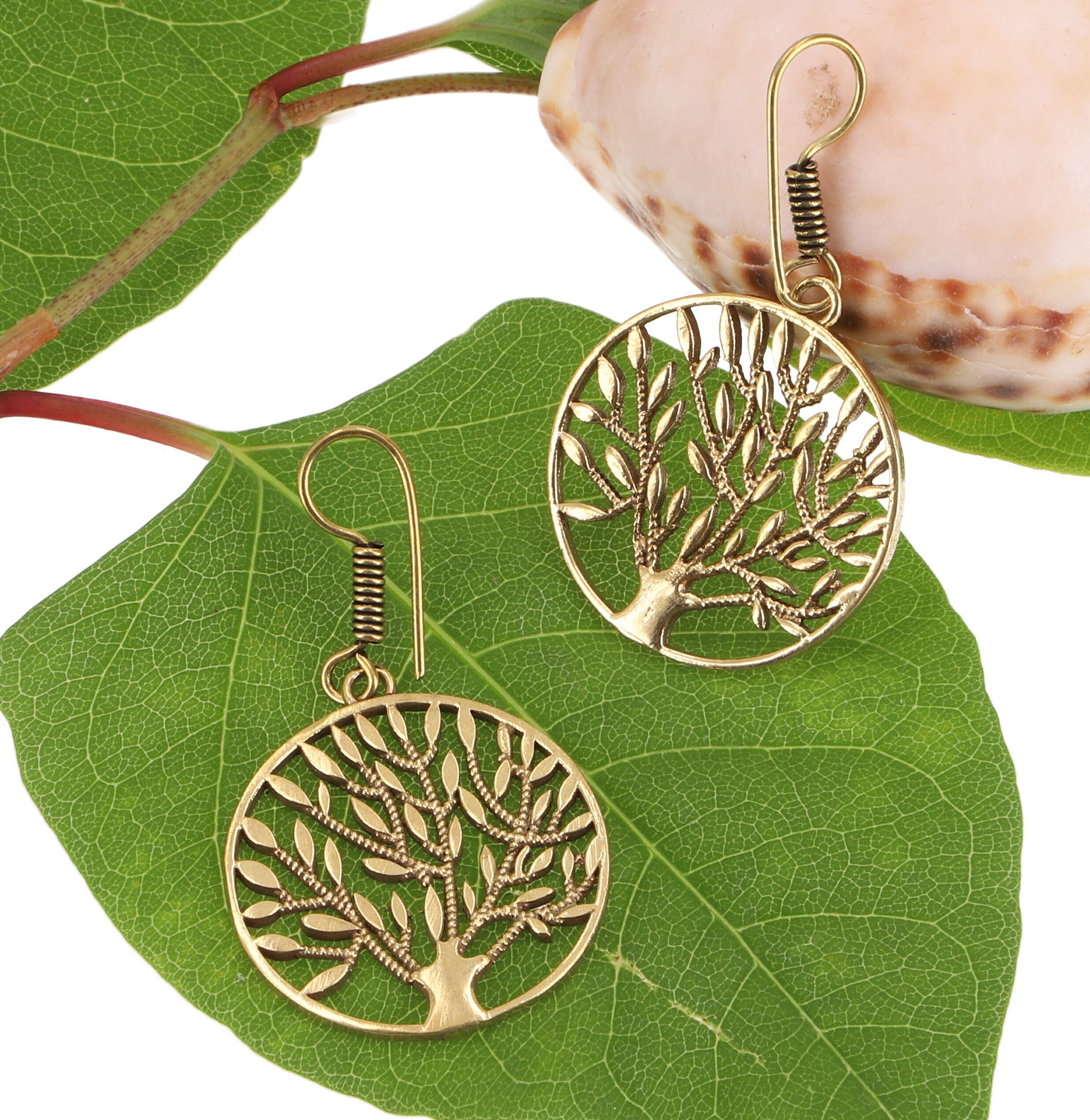 Guru-Shop Paar Ohrhänger Tribalohrringe aus Messing, Ethnoohrringe,.. günstig online kaufen