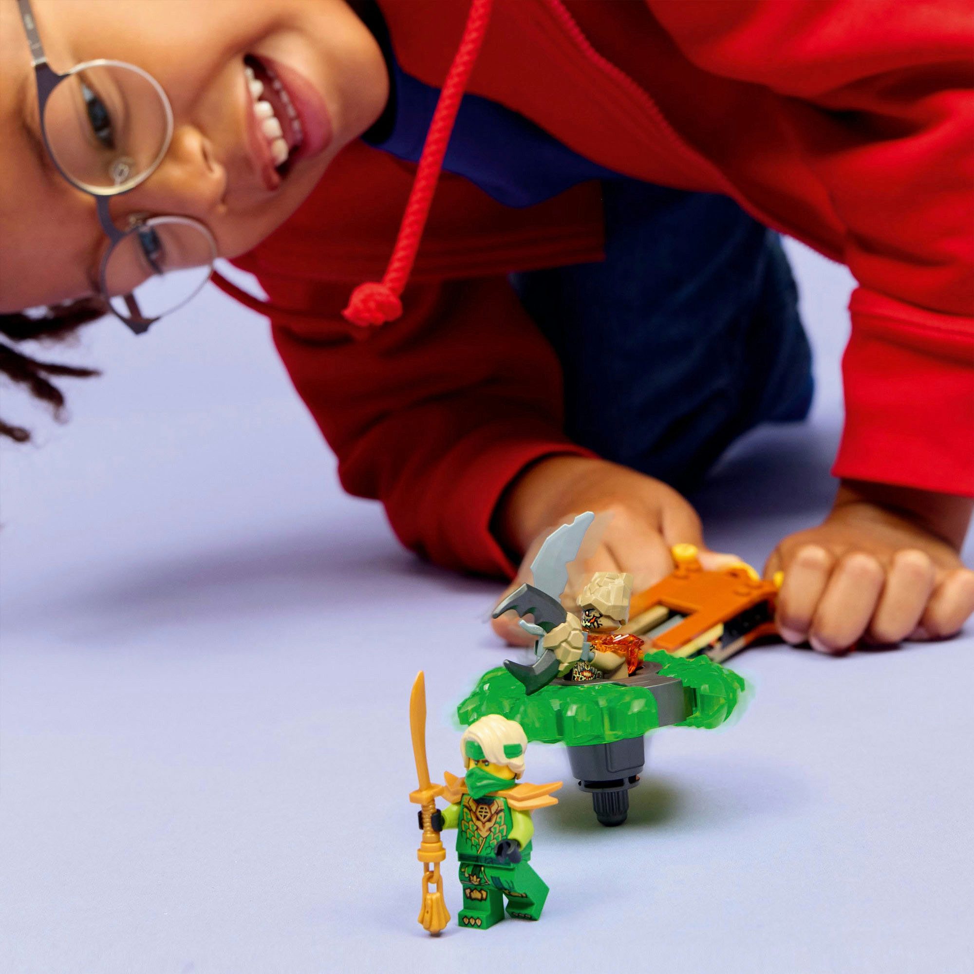 LEGO® Lloyd vs. Erdmonster-Spinner (71850), LEGO Ninjago Konstruktionsspielsteine, (52 St)