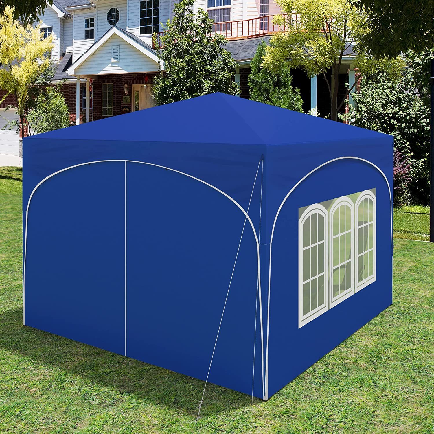 Woltu Faltpavillon, mit 4 Seitenteilen, 3x3 günstig online kaufen