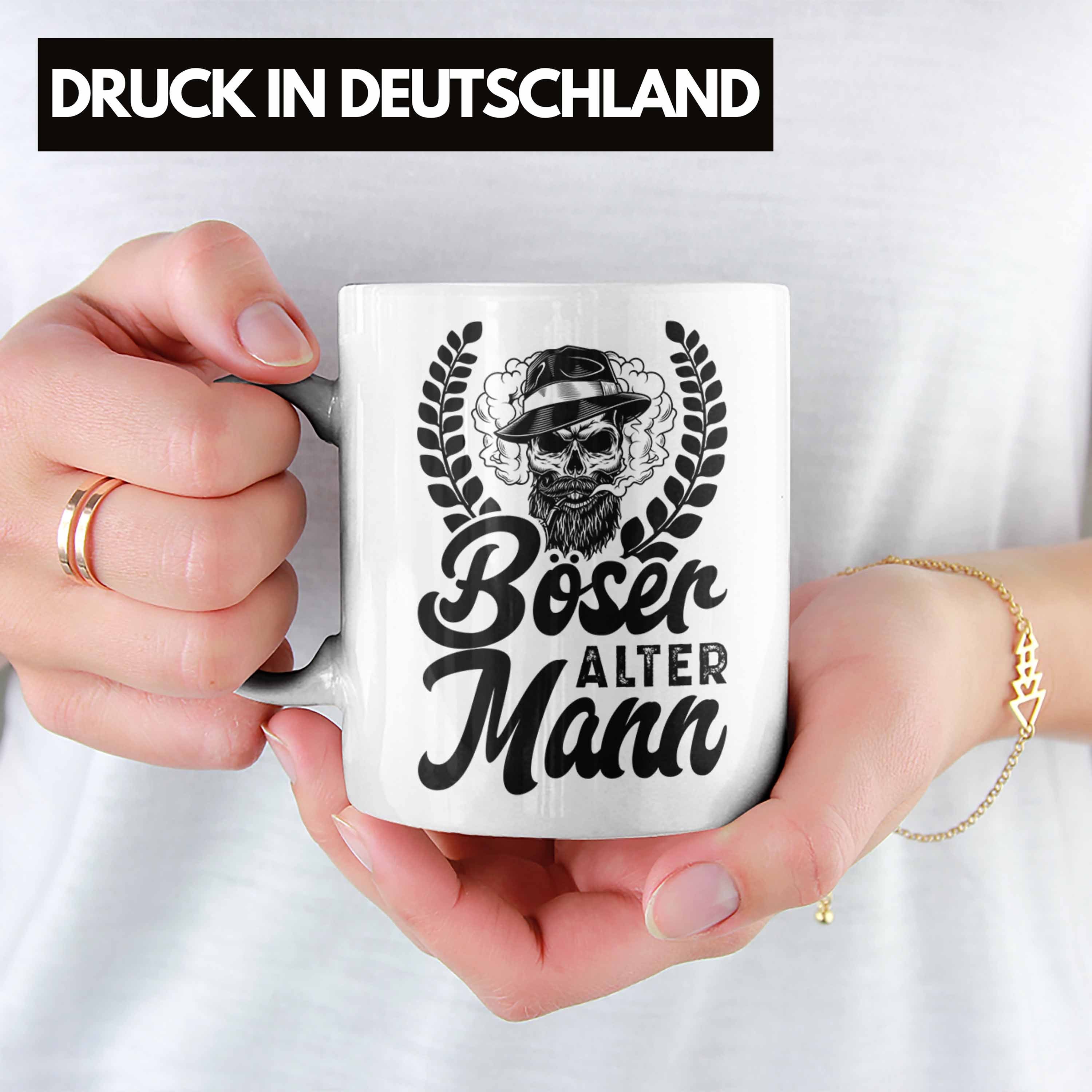 Geschenk Onkel Gag Mann Opa Alter Lustiger Trendation Weiss Tasse - Trendation Tasse Böser