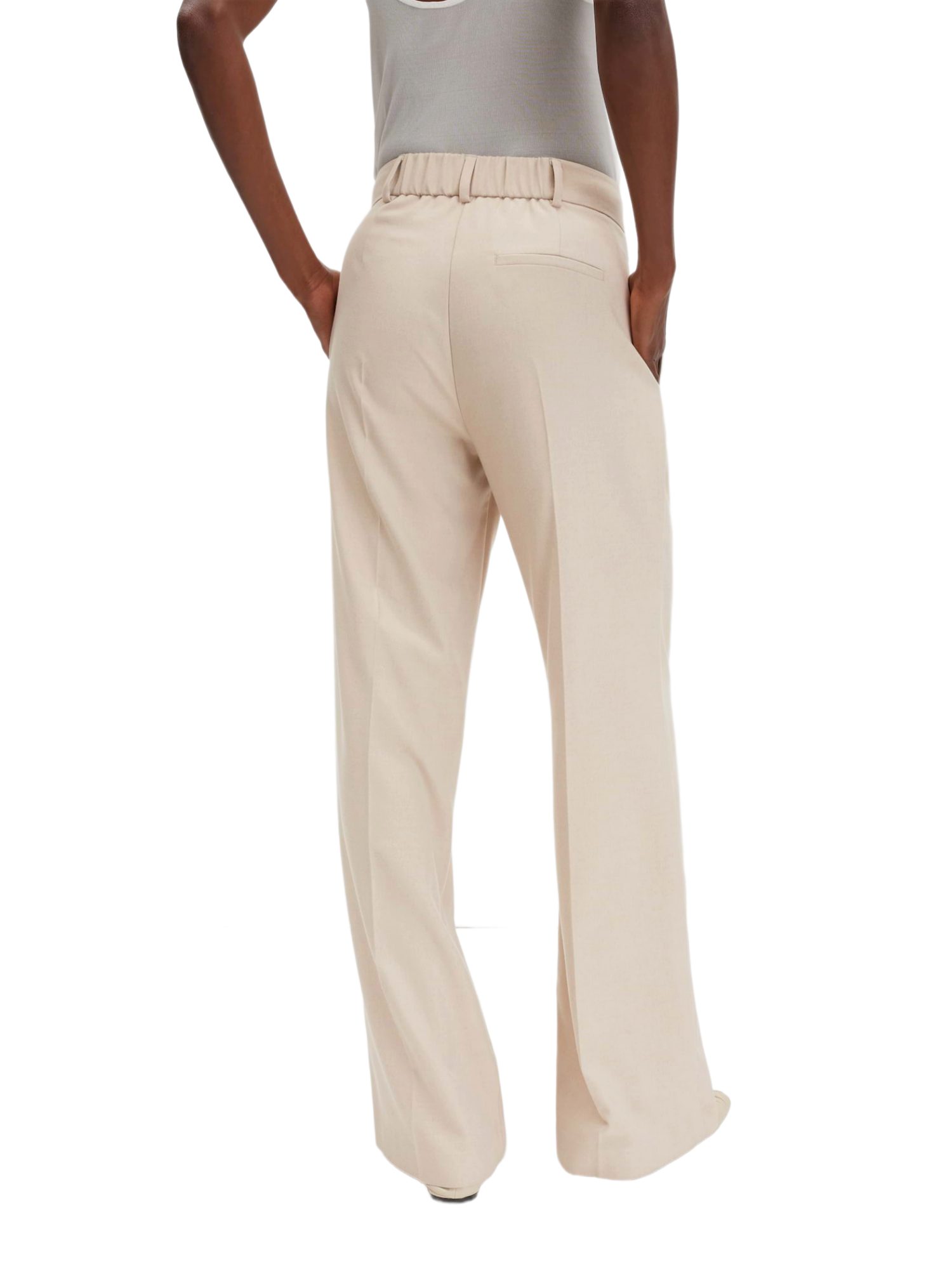 someday Stoffhose natur,Casual,Polyester,Unifarben,Wide Leg,Hoch – Bild 3 von 5