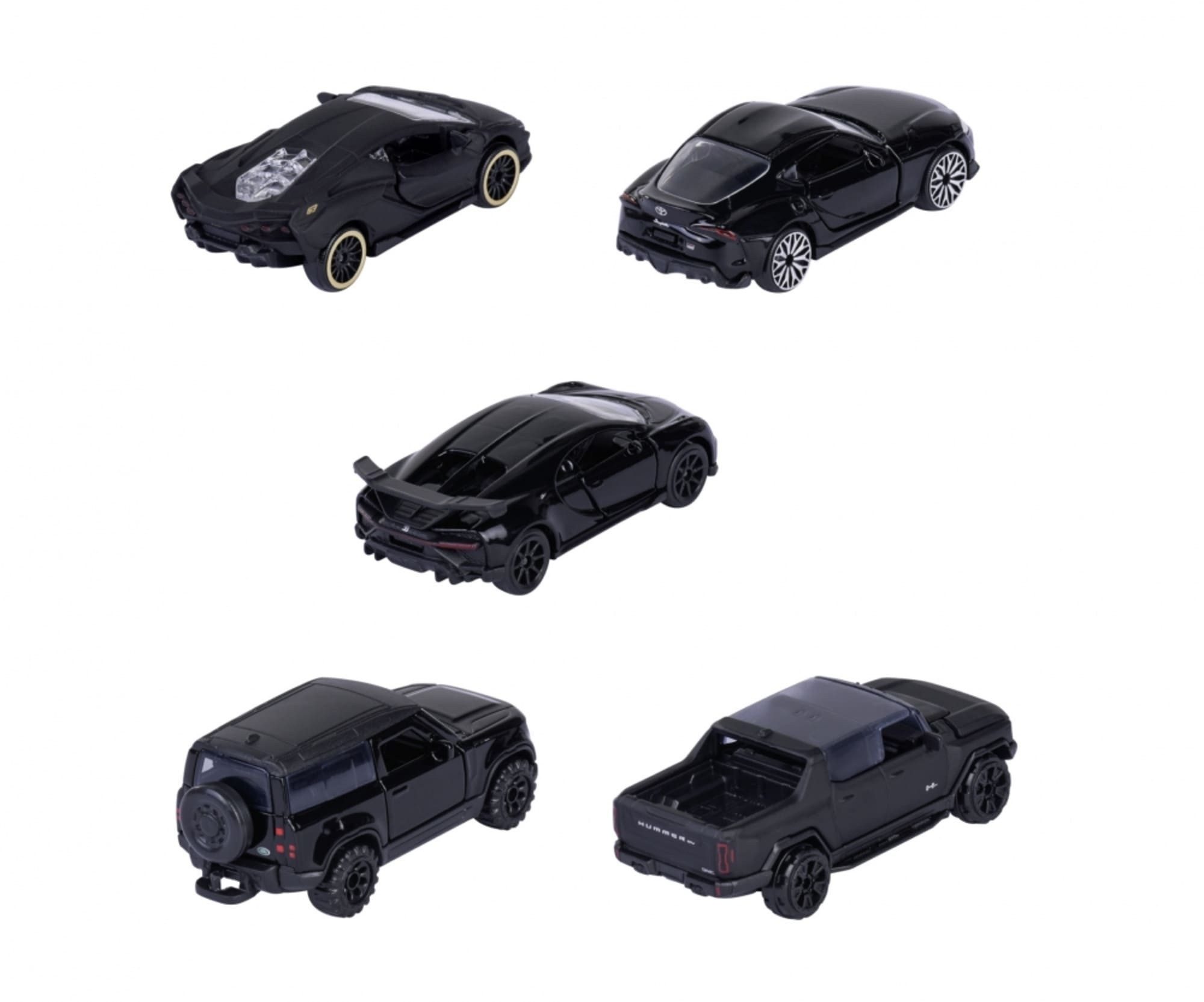 majORETTE Spielzeug-Traktor Majorette Black Edition 5 Pieces Giftpack
