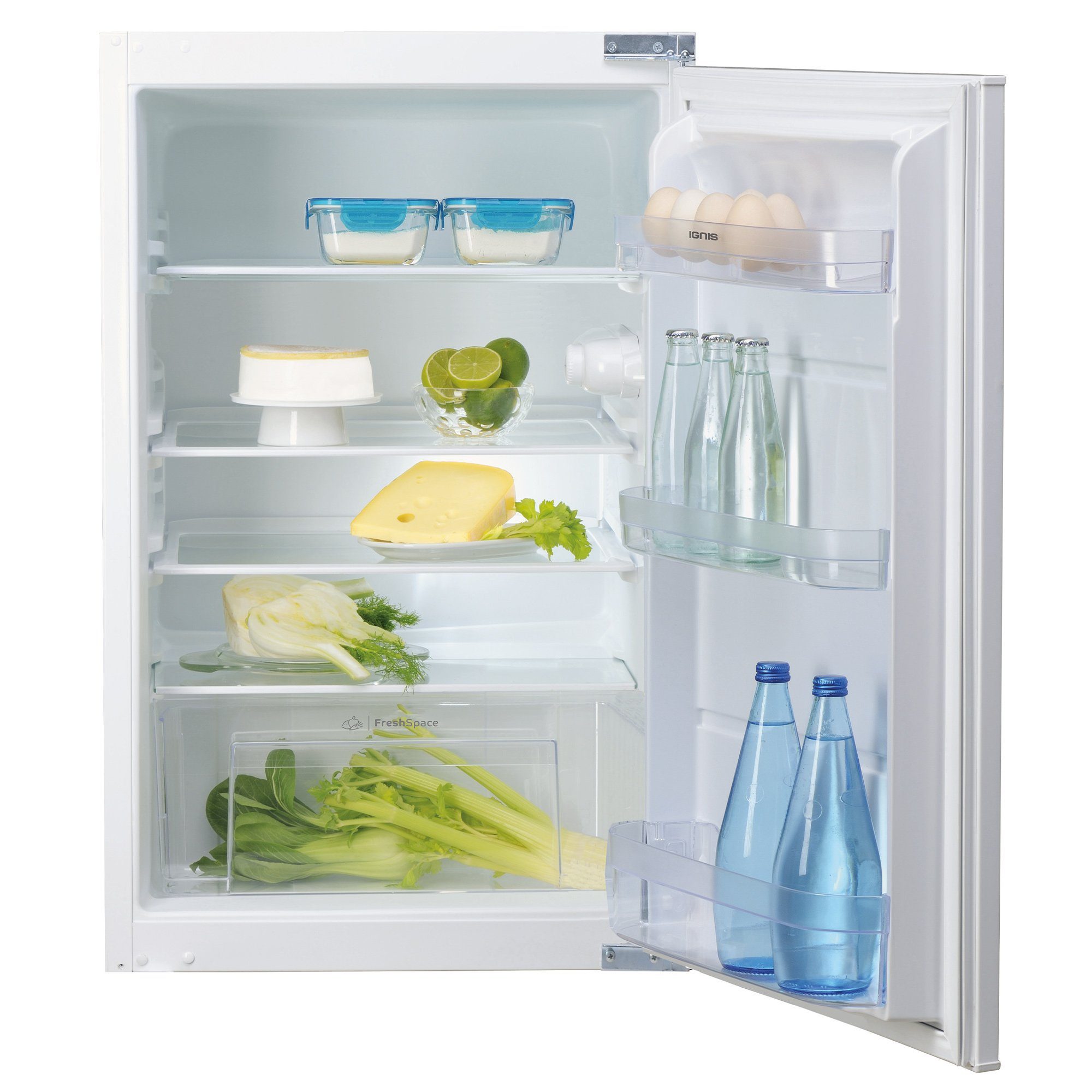 IGNIS Einbaukühlschrank ARL 9VS2, 87,5 cm hoch, 54 cm breit, 3 Türfächer, 3 Ablagen, Abtauautomatik im Kühlteil