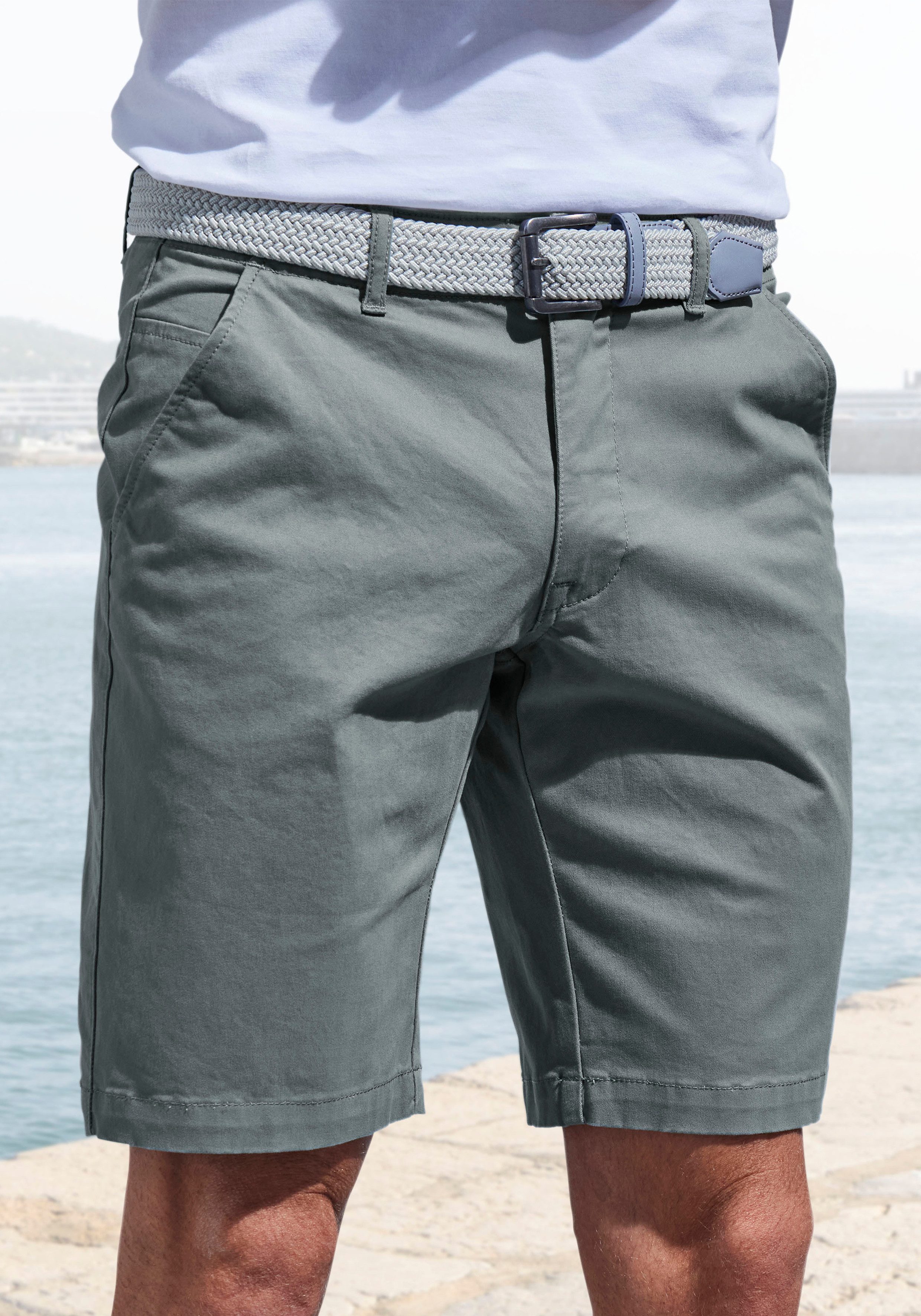 John Devin Chinoshorts "regular-fit", aus elastischer Baumwoll-Qualität günstig online kaufen