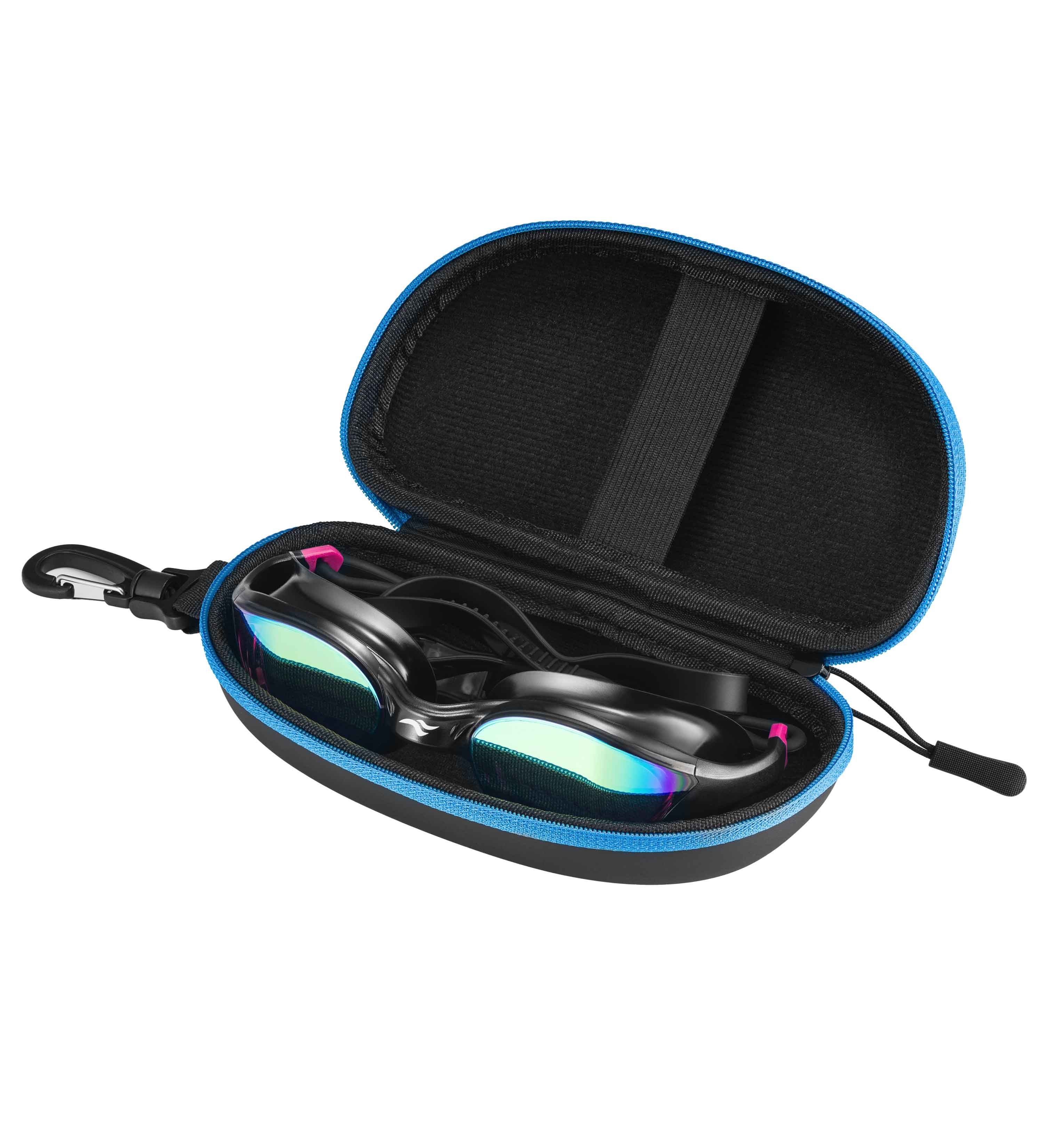 Aqua Speed Schwimmbrille Vortex Aqua-Goggles verspiegelt schwarz-rot – UV-Schutz & Neue Box, Verspiegelte Gläser mit Anti-Fog – für helle Umgebungen
