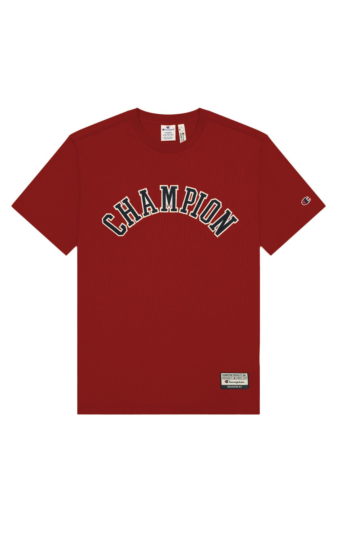 Champion T-Shirt Champion Herren T-Shirt Crewneck 216575 Adult rot (dox)