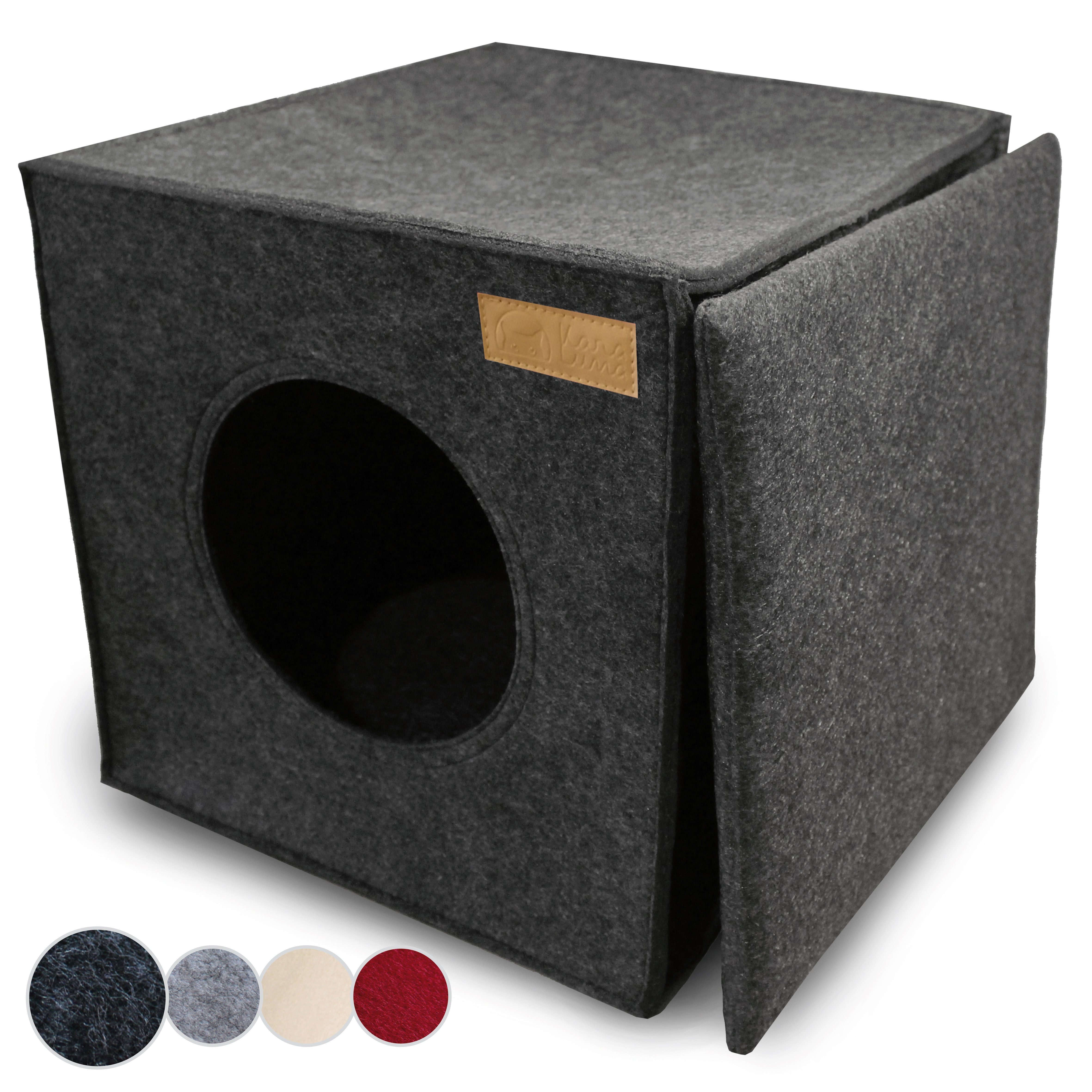 KaraLuna Tierbett Katzenhöhle aus Filz fürs Regal I Katzenbett Katze Schlaf günstig online kaufen