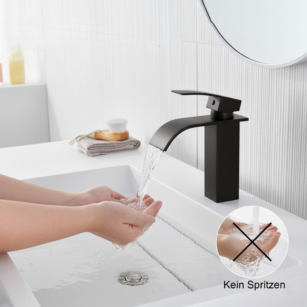 Faizee Möbel Badarmatur Bad WC Wasserhahn Einhandmischer Waschtischarmaturen Badezimmer verchromt