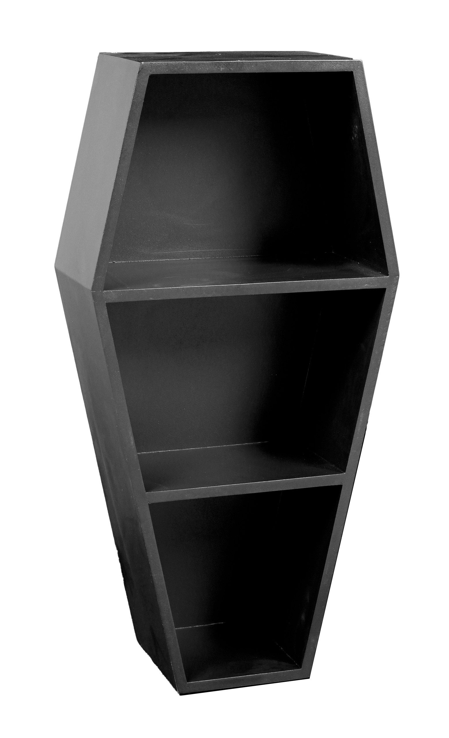 Figuren Shop GmbH Wandregal Wandregal - Schwarzer Sarg - Gothic Deko schwarz