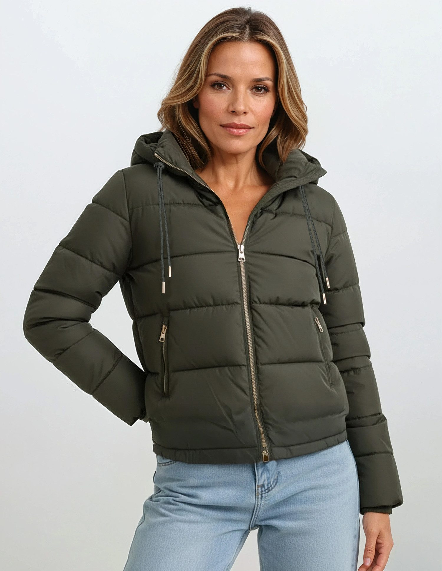 SUBLEVEL Steppjacke Damen Übergangsjacke leicht für Herbst & Winter Outdoor Freizeit – Bild 4 von 5