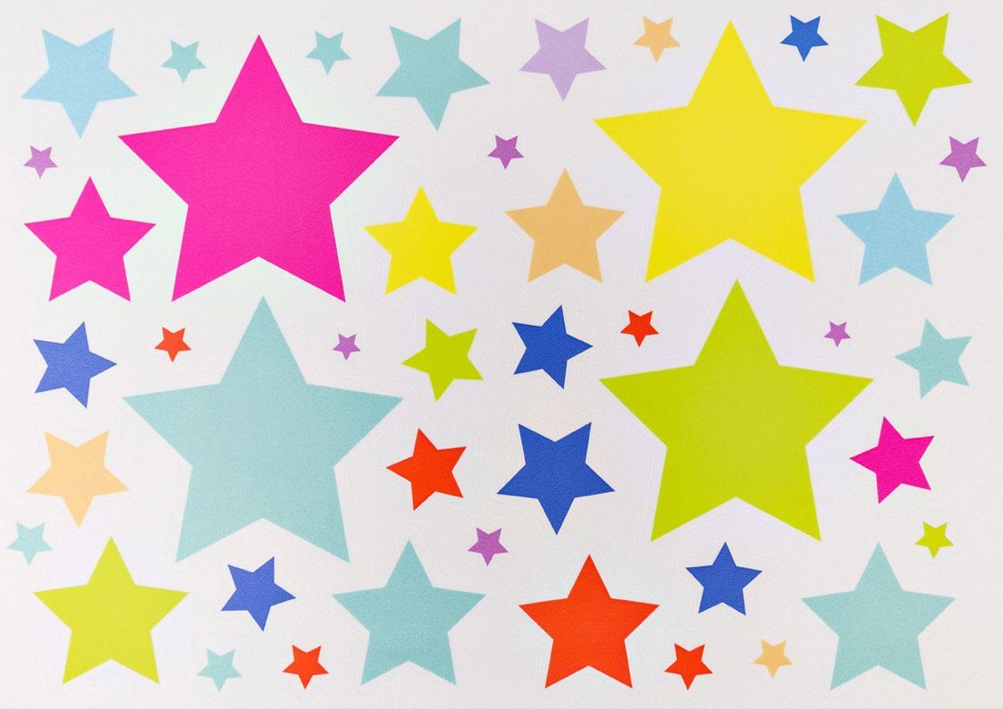 For wasserbeständigen, 4 Kinderkoffer mit Sterne, Cyanblau/Sterne Sterne-Stickern Kids, reflektierenden Rollen, Hauptstadtkoffer
