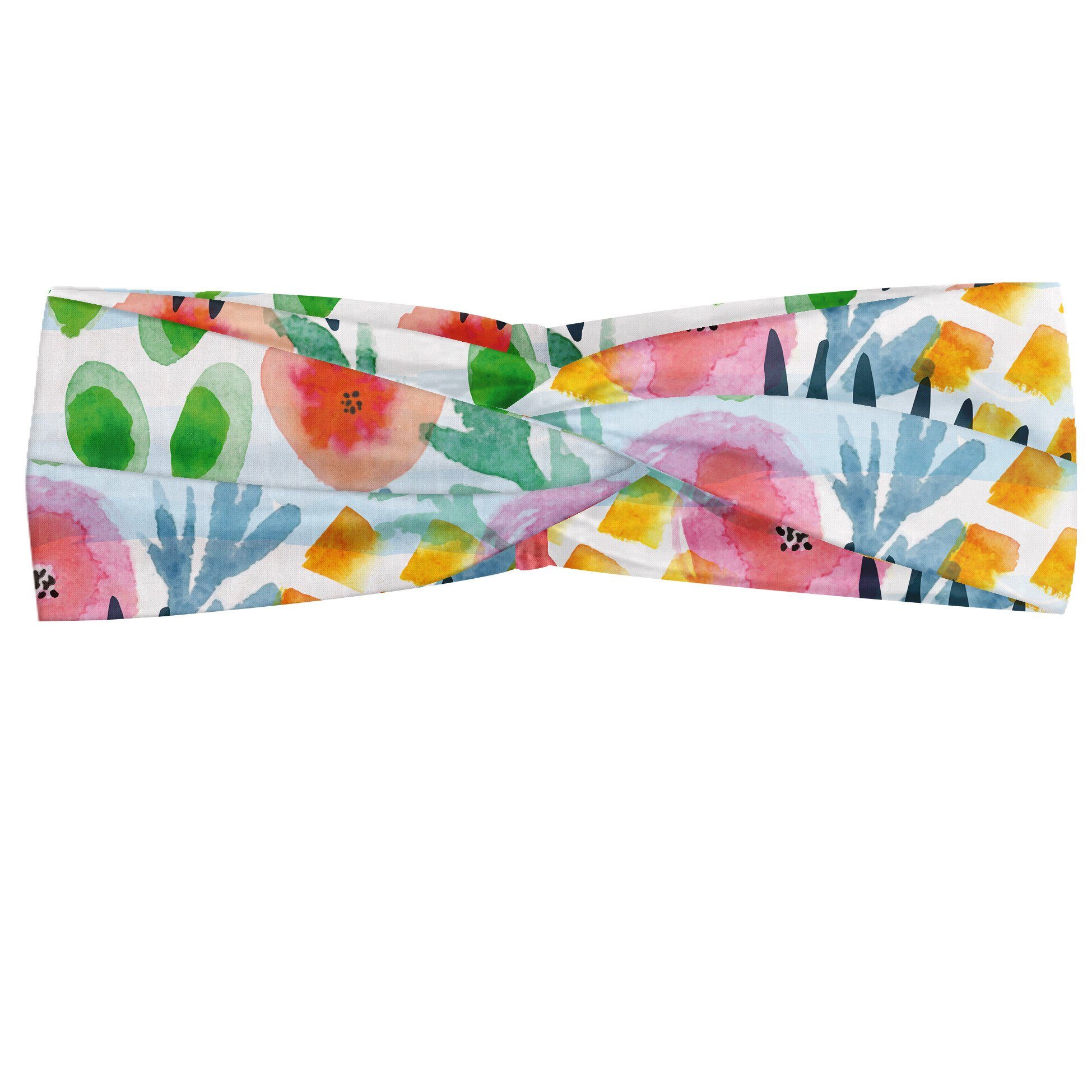 Abakuhaus Stirnband Elastisch und Angenehme Brushstroke accessories Kunst Blumen alltags Moderne