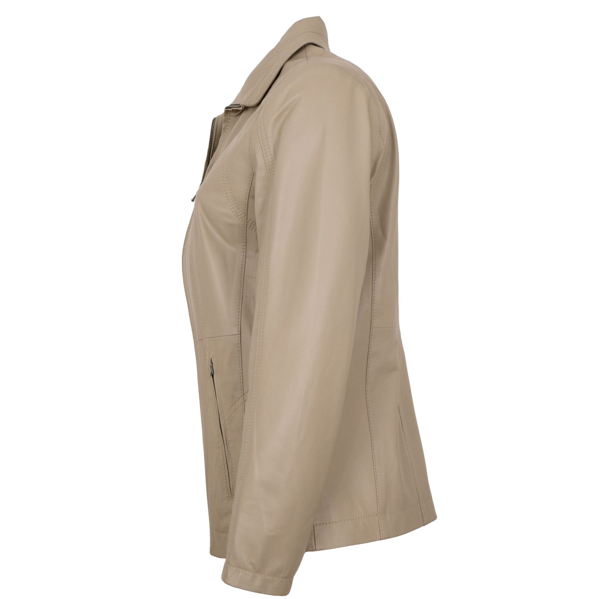 Maddox Lederjacke Line MADDOX - Damen Lederjacke Lammnappa taupe günstig online kaufen