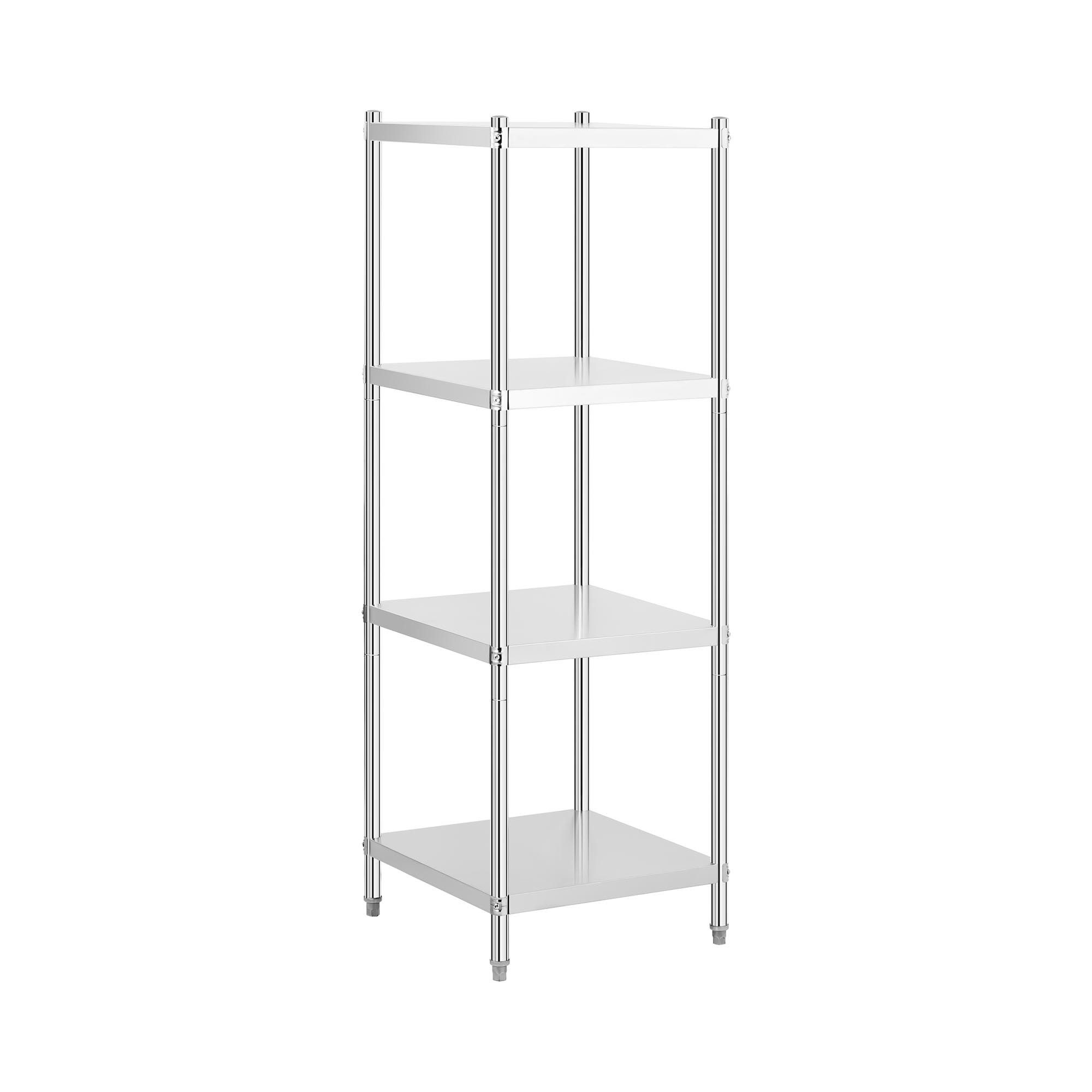 Royal Catering Standregal Edelstahlregal 60x60x180 cm Küchenregal Gastroregal Schwerlastregal, verschiedene Größen