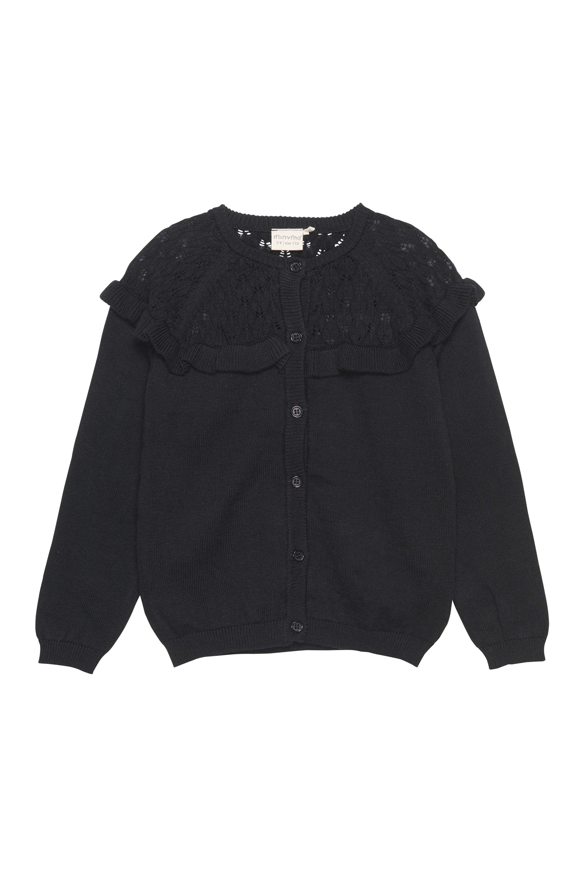 Minymo Strickjacke MICardigan Strickjacke mit Raffungen