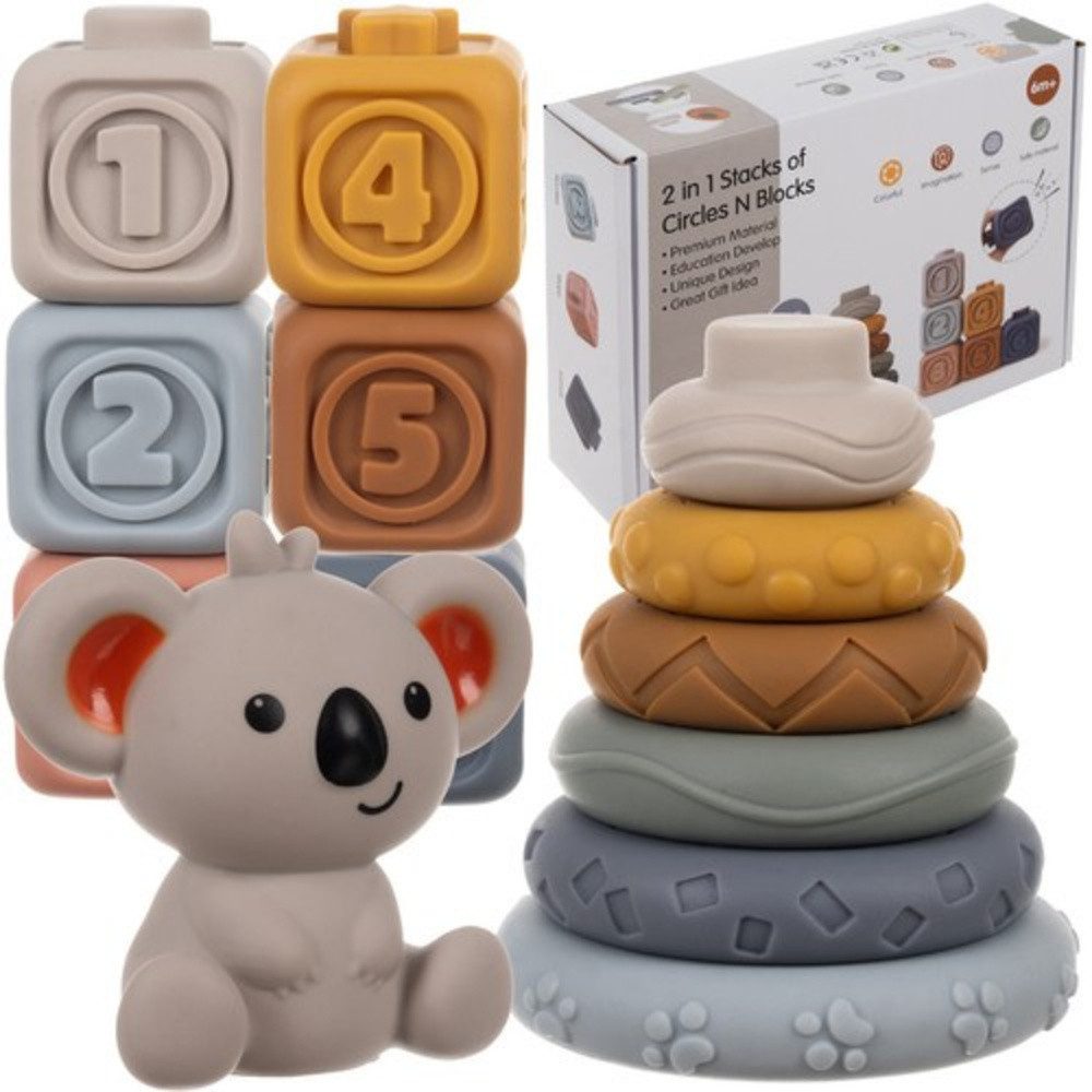 KRUZZEL Lernspielzeug Sinnesblöcke Babys (Spar-Set, 13-St., vielseitig pädagogisch), entwicklungsunterstützend lernspiel