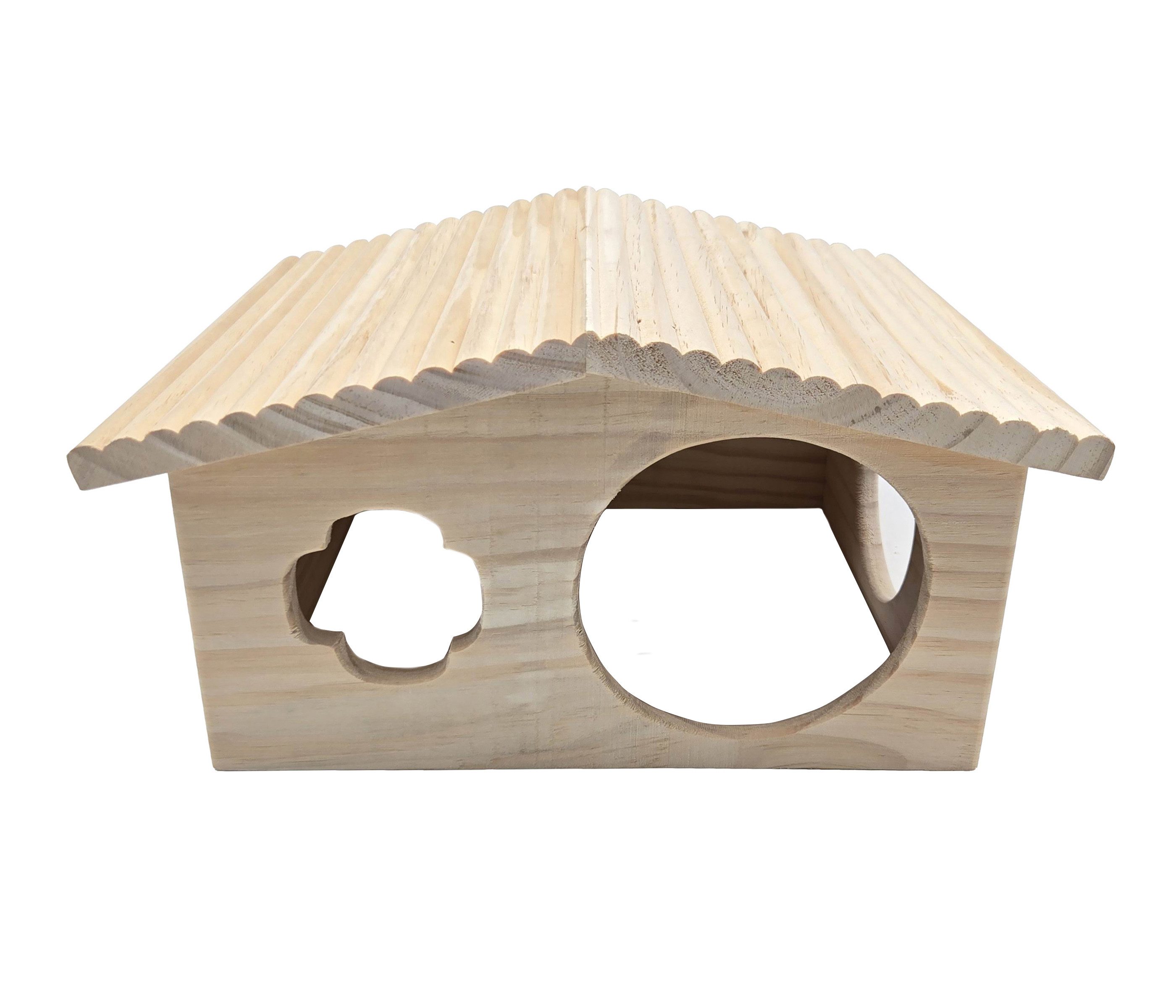 Dehner Kleintierhaus Forest, für Hamster und andere Kleintiere, 33 x 18 x 28 cm, Holz, aus FSC®-zertifiziertem Holz