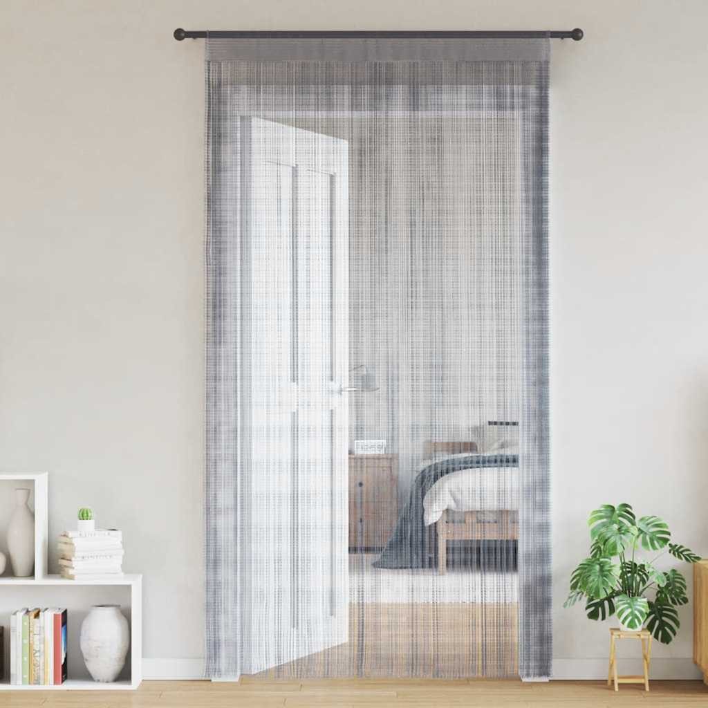 vidaXL Vorhang Fadenvorhänge 2 Stk. Hellgrau 140x250 cm (2 St)