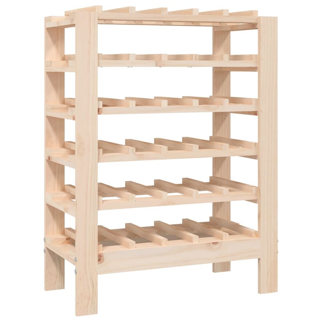 vidaXL Weinregal Weinregal 61,5x30x82 cm Massivholz Kiefer, 1-tlg.