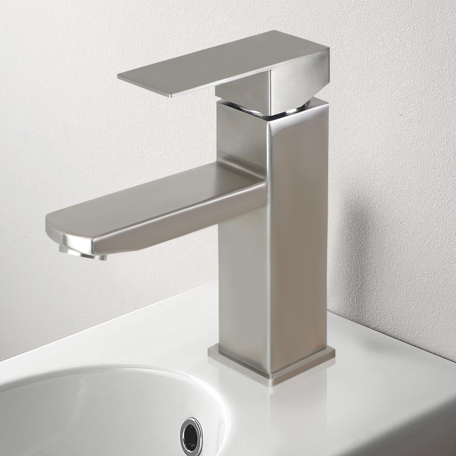 ZMH Waschtischarmatur Wasserhahn bad Hochdruck Edelstahl günstig online kaufen