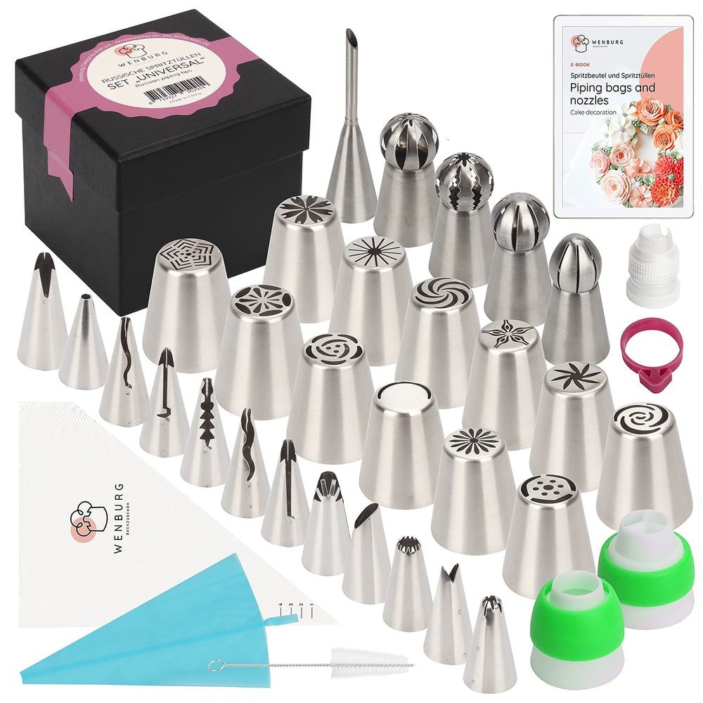 Spritzbeutel Spritzbeutel-Set 67-tlg. Backdekor Baumwolle