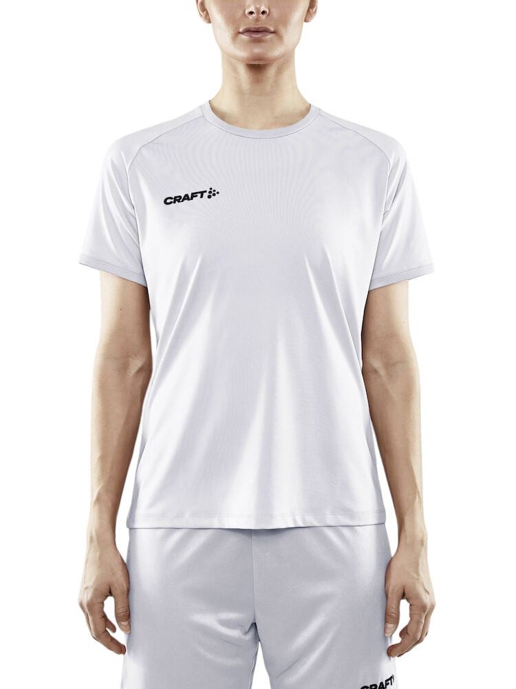 Craft Trainingsshirt Progress Indoor Jersey (elastisches Material) weiss Damen