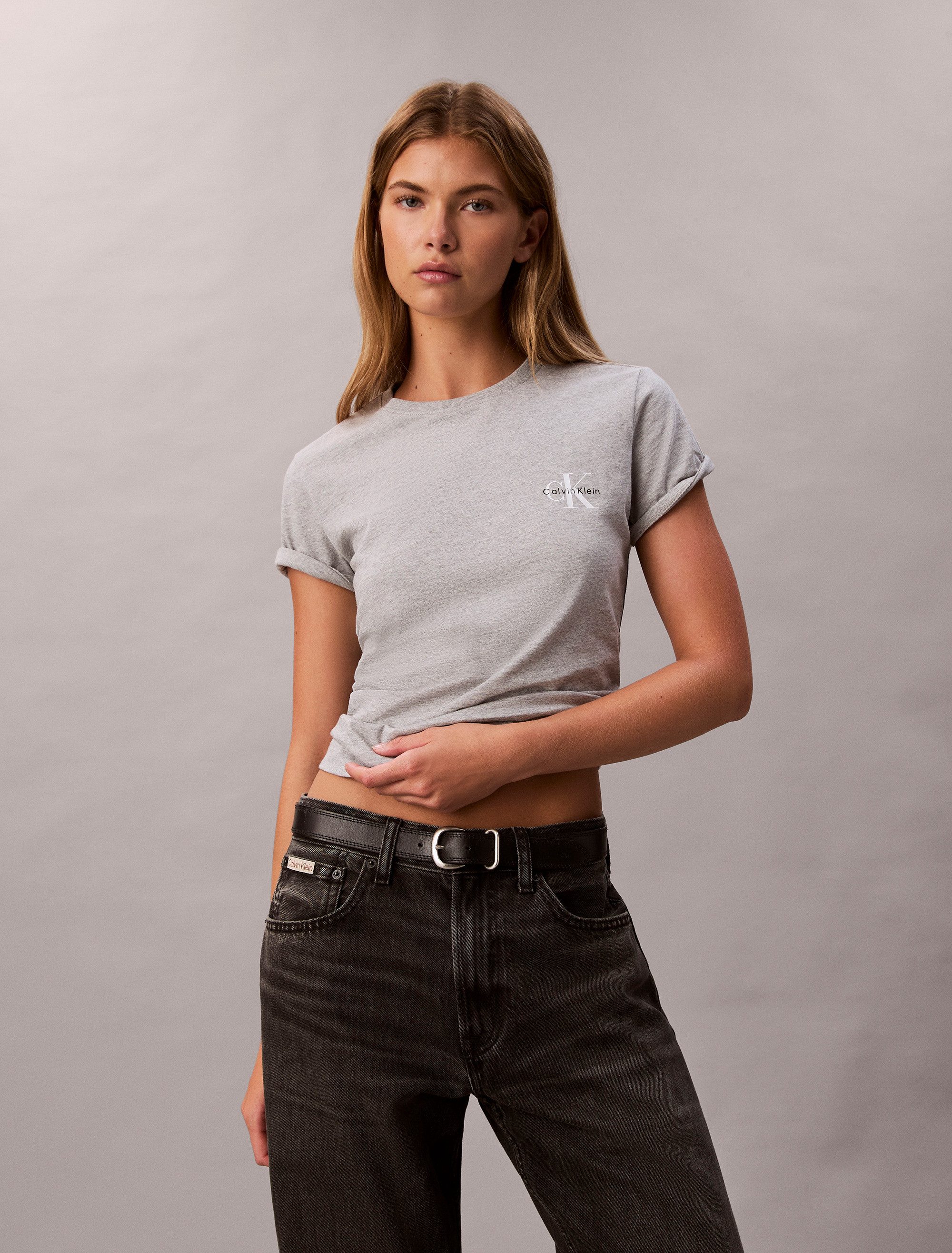 Calvin Klein Jeans T-Shirt A- Logo günstig online kaufen