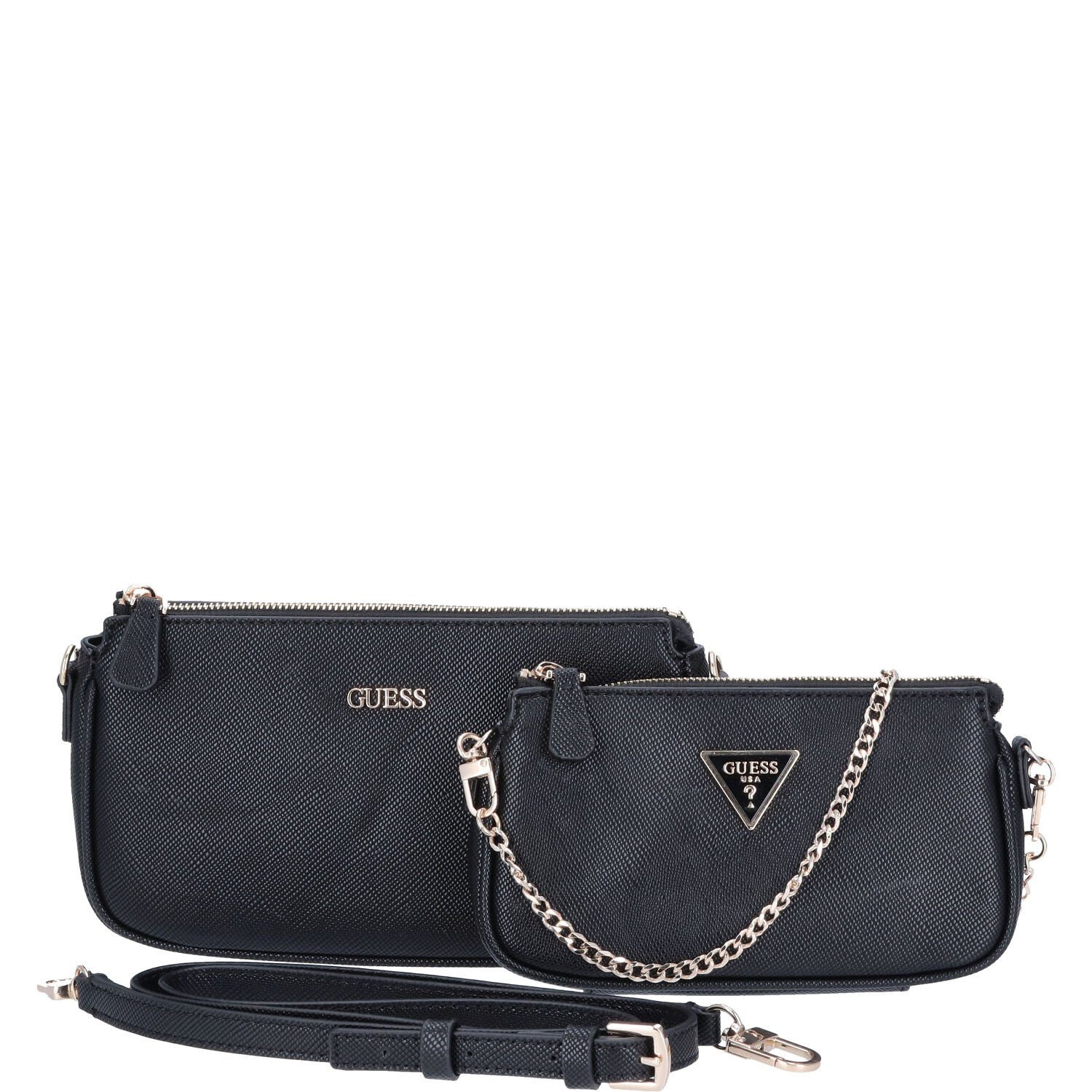 Guess Umhängetasche GUESS Damen Schultertasche Noelle Black (1, 1-tlg., 1)