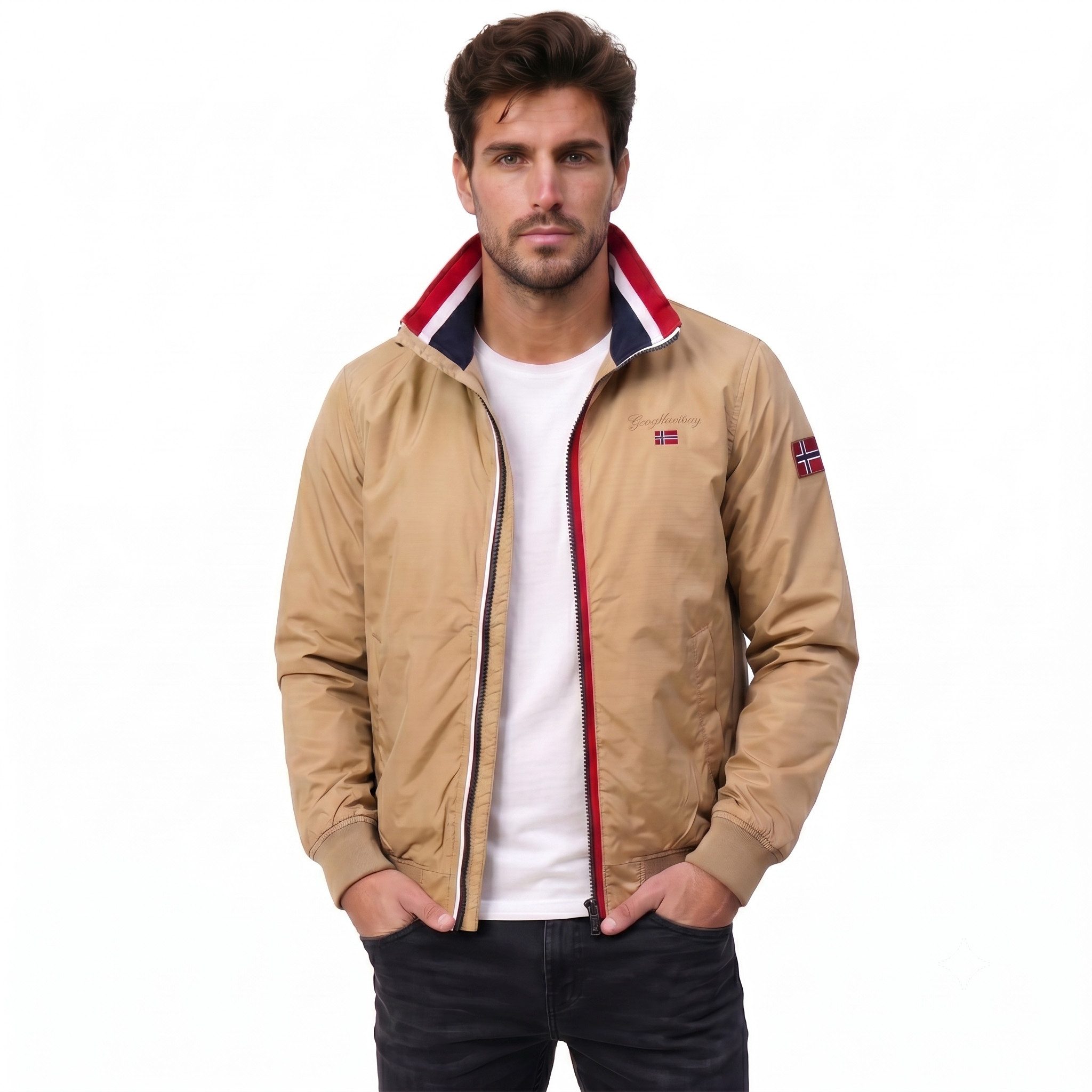 Geographical Norway Steppjacke Herren leichte Übergangsjacke, wasserabweisend Herbst & Frühling