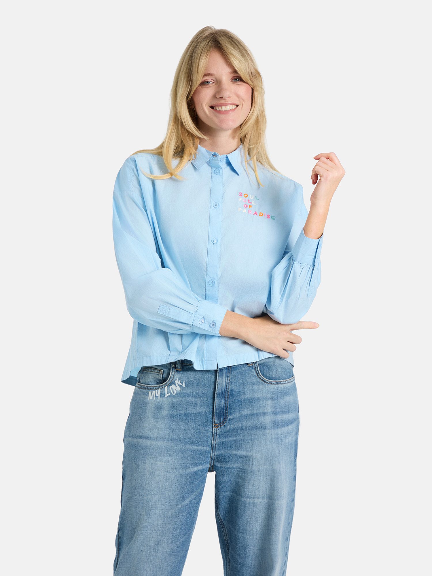 Lieblingsstück Klassische Bluse RobyL aus 100% Baumwolle