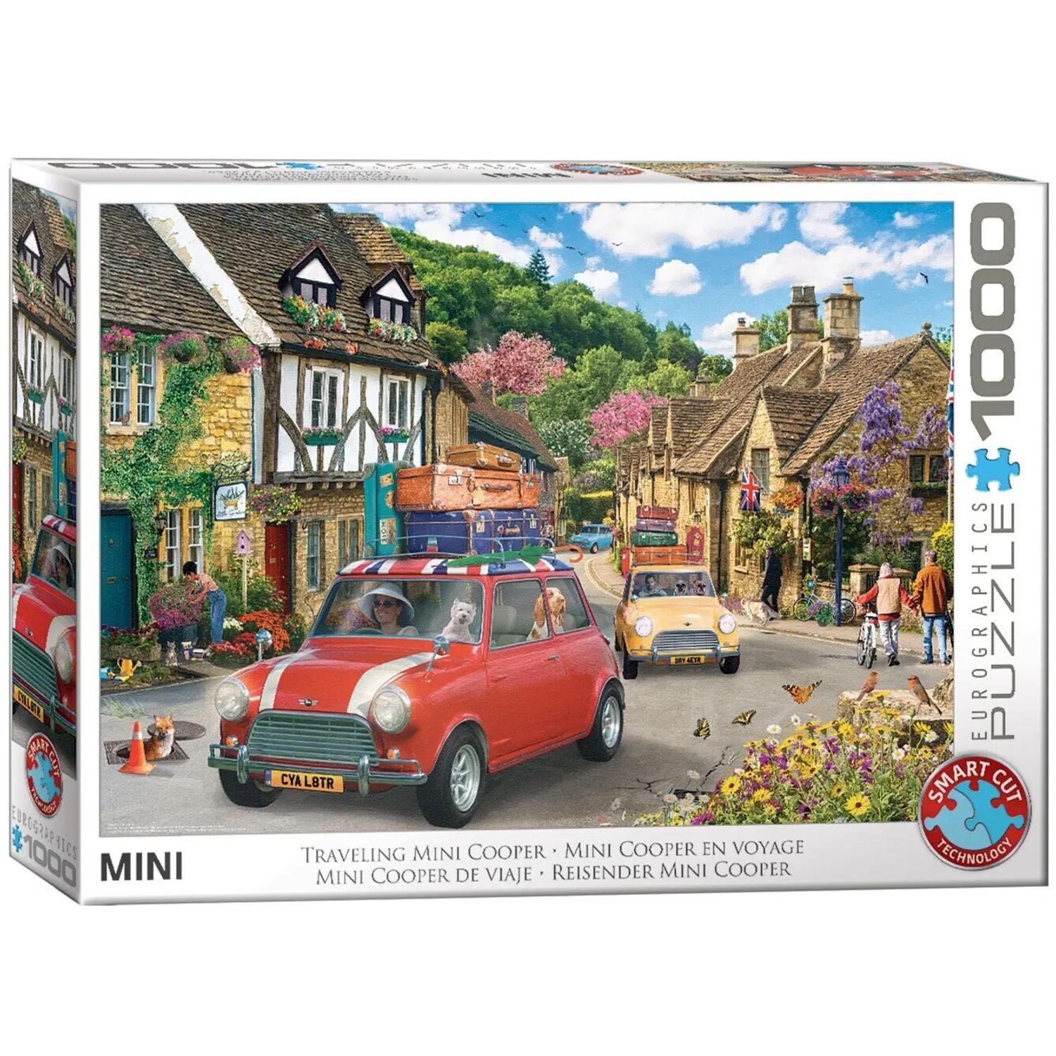 EUROGRAPHICS Puzzle Reisender Mini Cooper, 1000 Puzzleteile